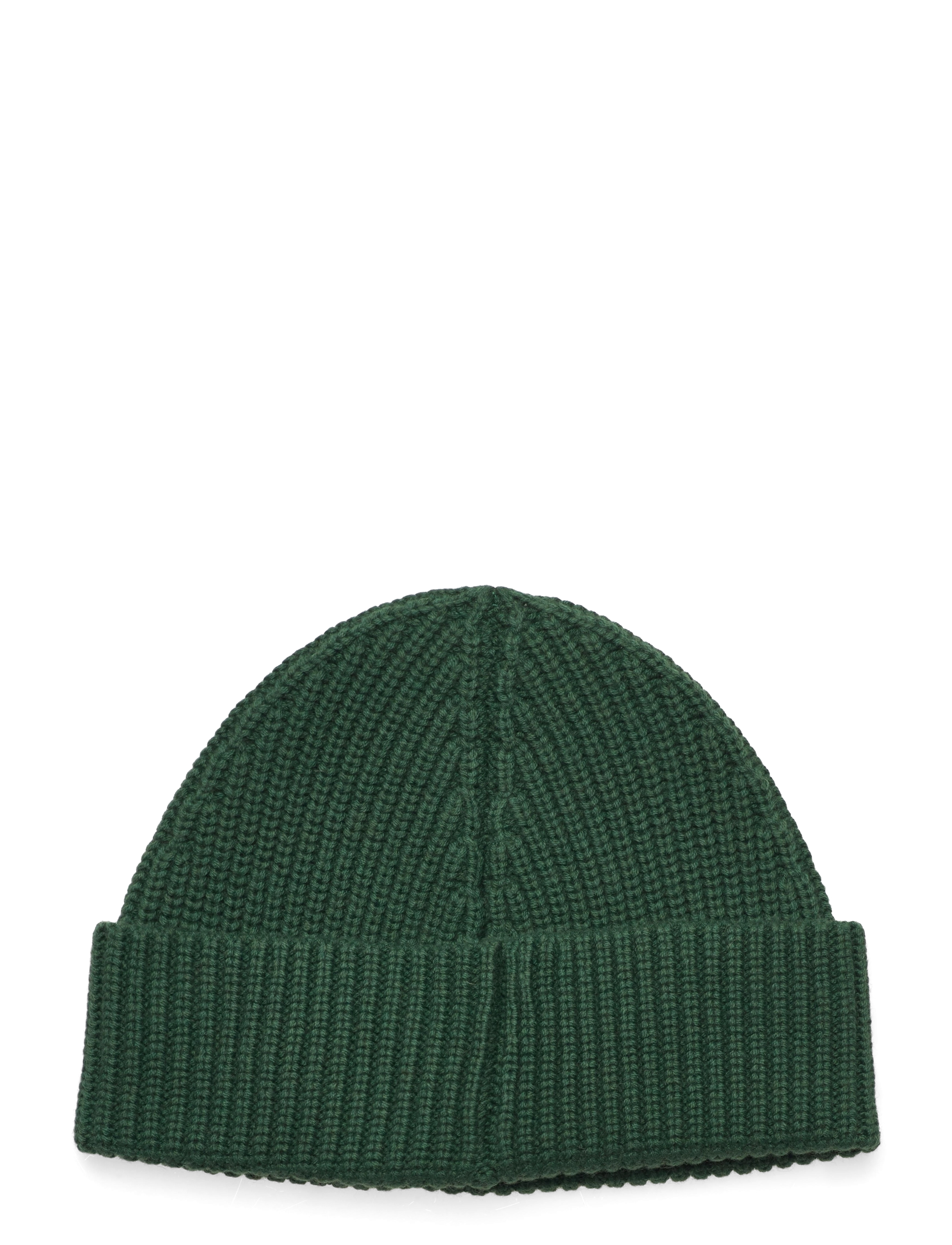 GANT - UNISEX. COTTON RIB KNIT HAT - forest green - 1