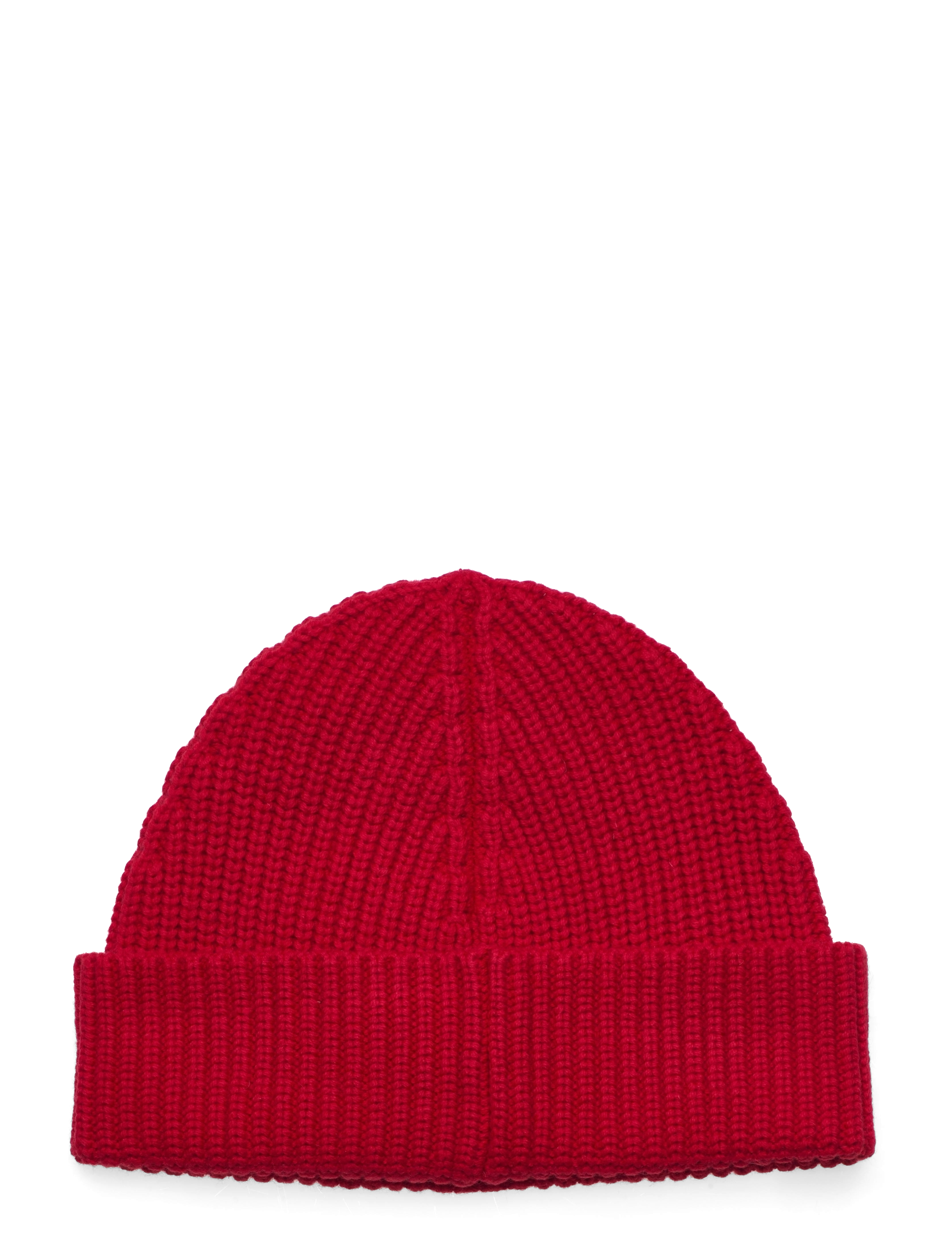 GANT - UNISEX. COTTON RIB KNIT HAT - ruby red - 1