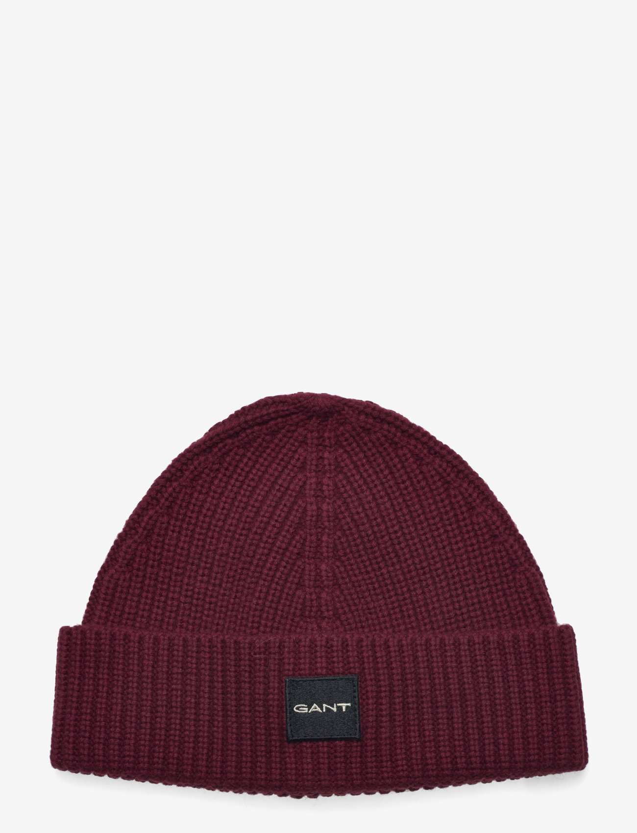 GANT - UNISEX. COTTON RIB KNIT BEANIE - plumped red - 1