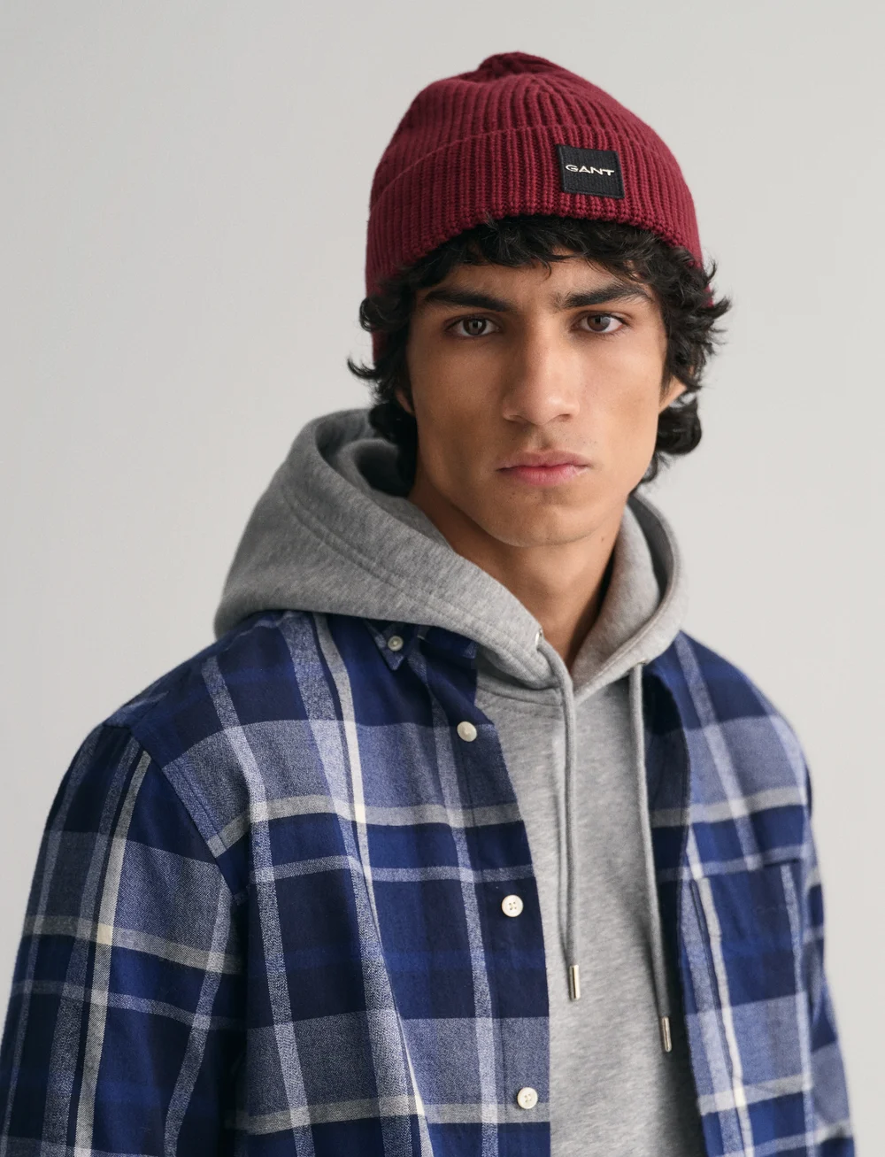 GANT - UNISEX. COTTON RIB KNIT BEANIE - shoppa efter tillfälle - plumped red - 0