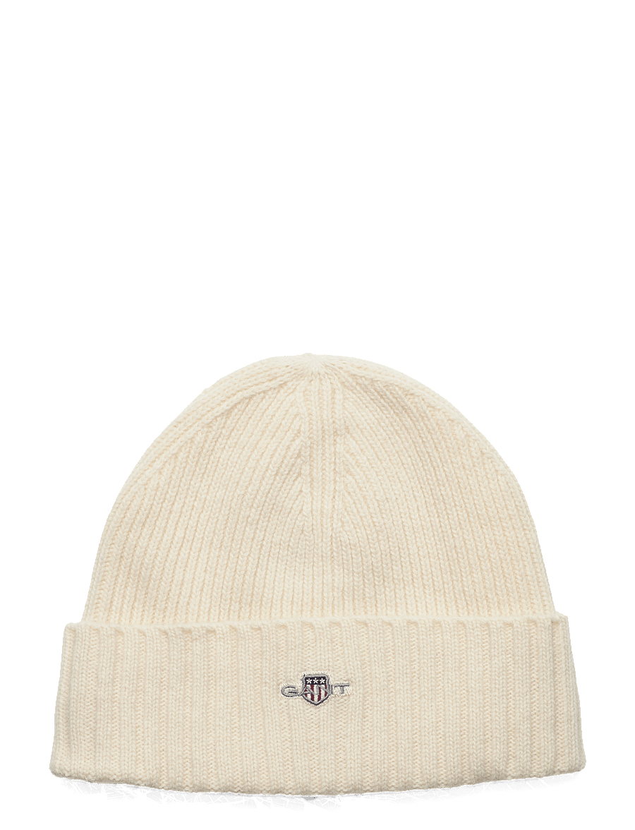 Gant - UNISEX. SHIELD WOOL BEANIE - shop efter anledning - cream - 0