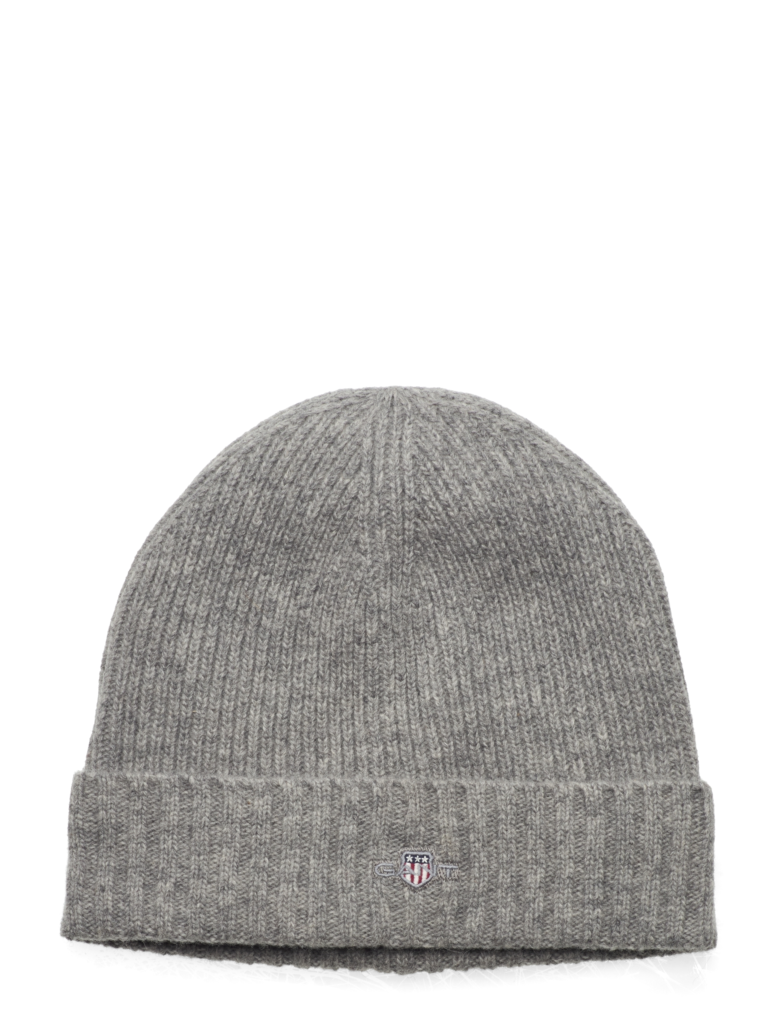 Gant UNISEX. SHIELD WOOL BEANIE - Accessoires - GREY MELANGE / grey
