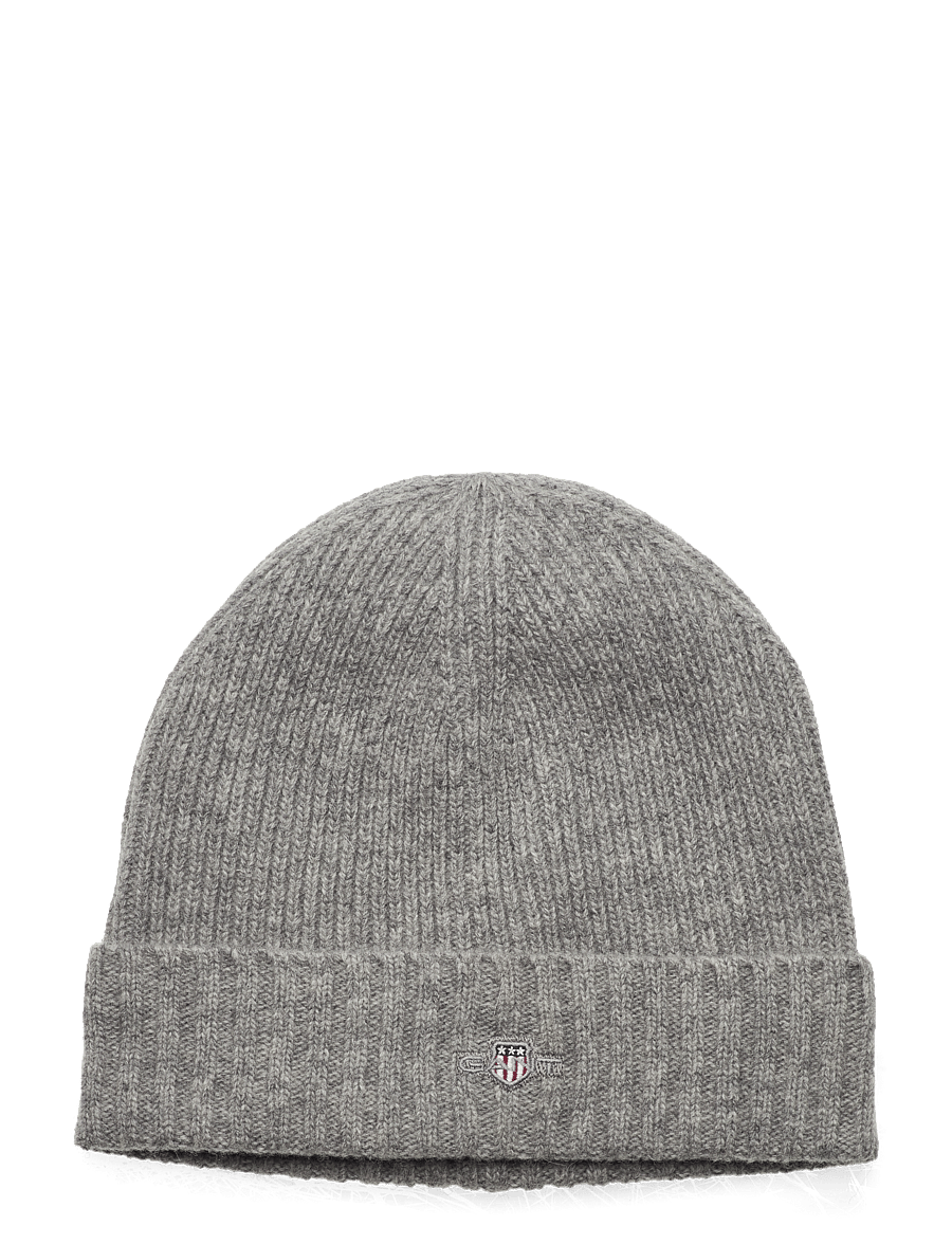 Gant - UNISEX. SHIELD WOOL BEANIE - nach anlass kaufen - grey melange - 0