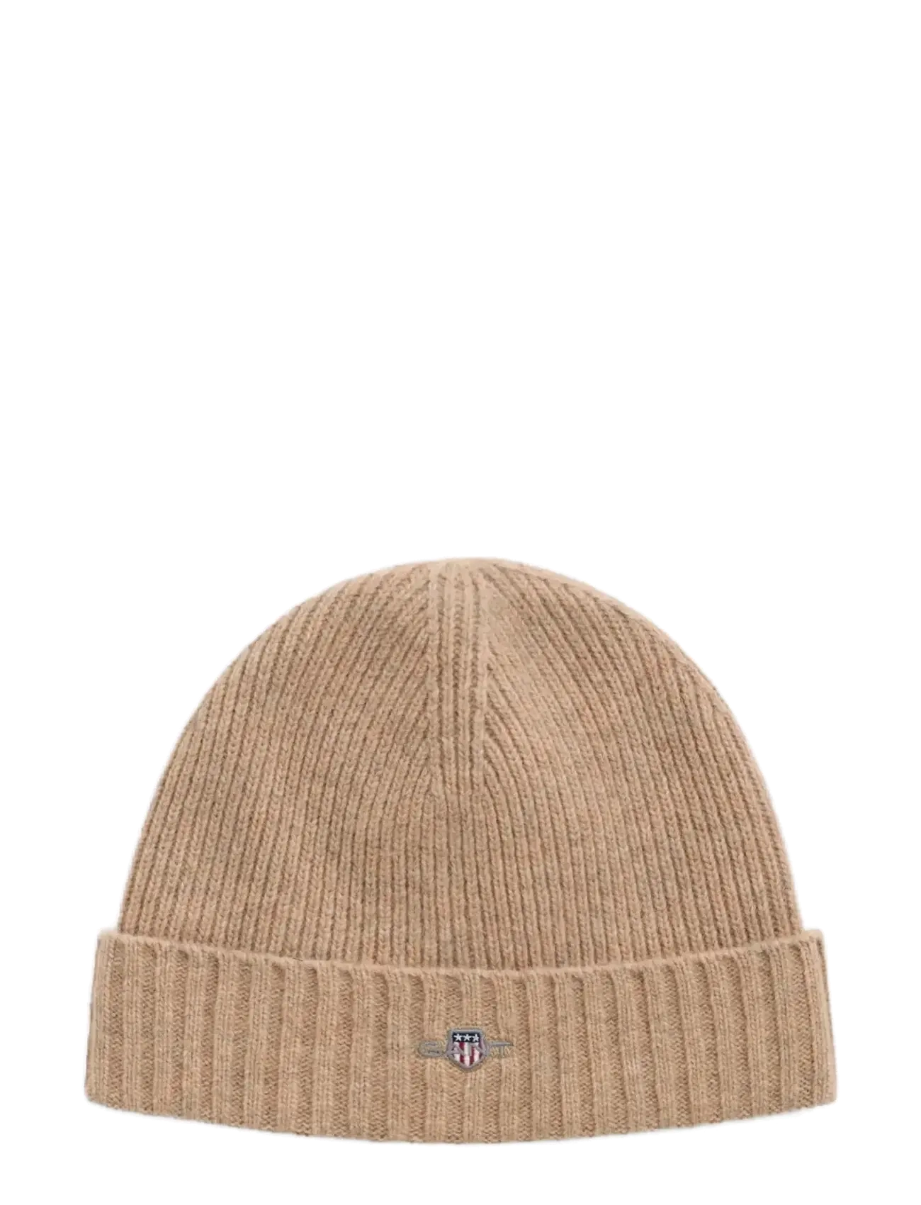 Gant UNISEX. SHIELD WOOL BEANIE - Accessoires - KHAKI MELANGE / beige