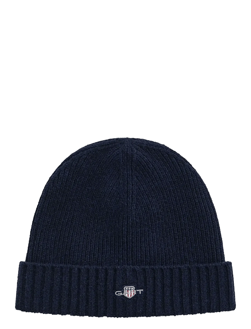 GANT - UNISEX. SHIELD WOOL BEANIE - shoppa efter tillfälle - marine - 1