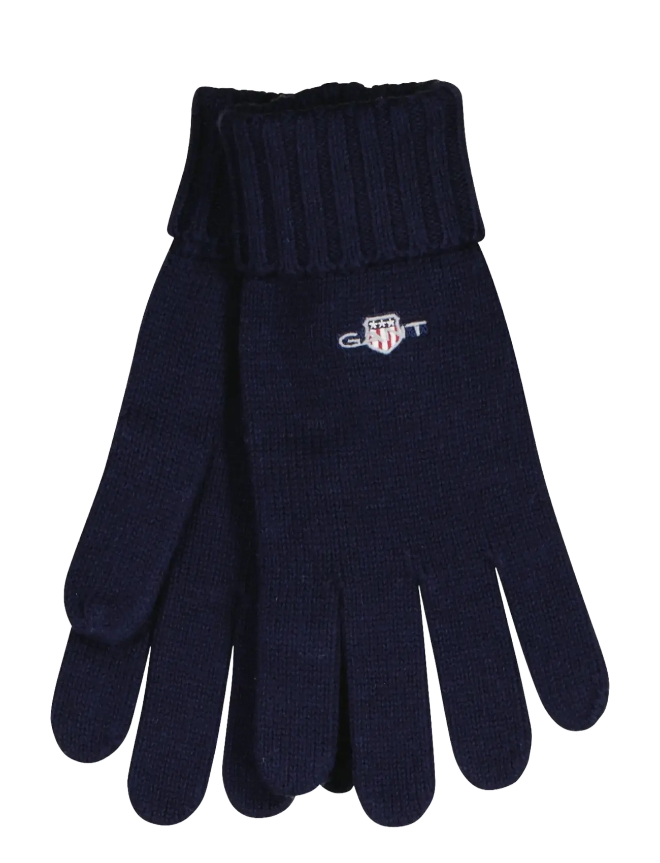 Gant COTTON BLEND LOGO GLOVES - Accessoires - MARINE / navy
