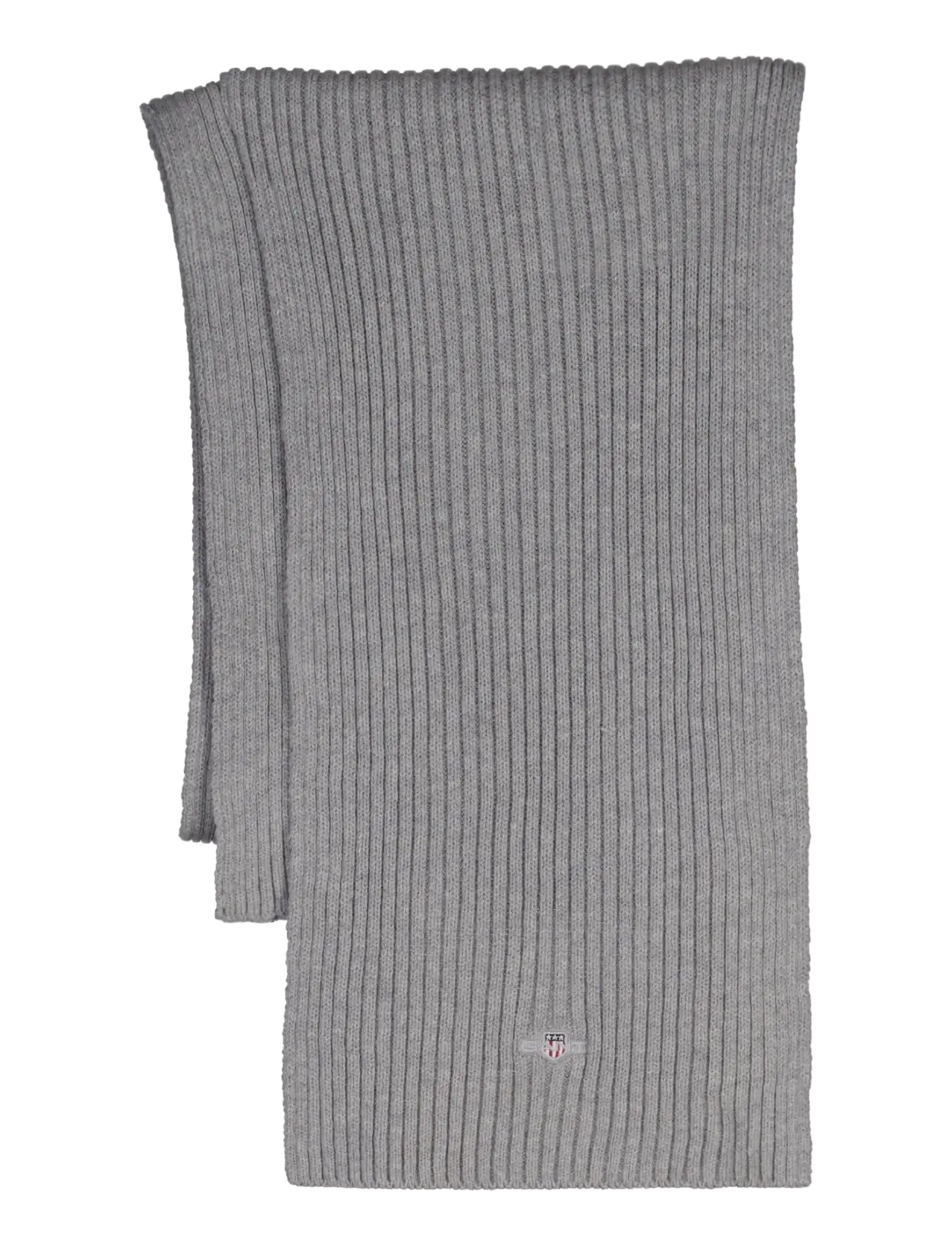 Gant COTTON BLEND LOGO SCARF - Sallid - GREY MELANGE / grey