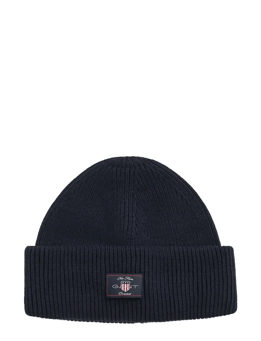 Gant - COTTON BLEND RIBBED BEANIE - nach anlass kaufen - evening blue - 1