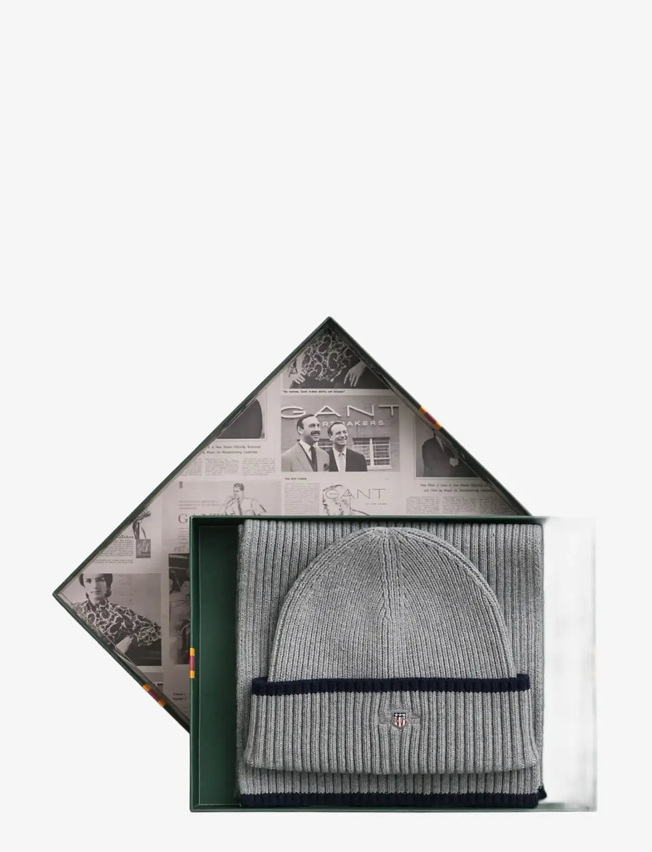 GANT - ESSENTIAL GIFT SET - winterschals - grey melange - 1