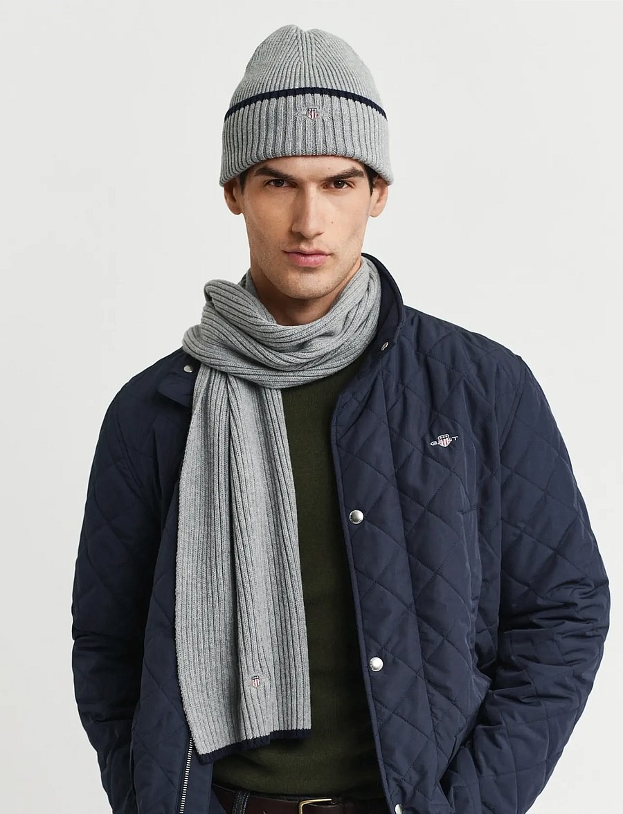 Gant - ESSENTIAL GIFT SET - winterschals - grey melange - 0