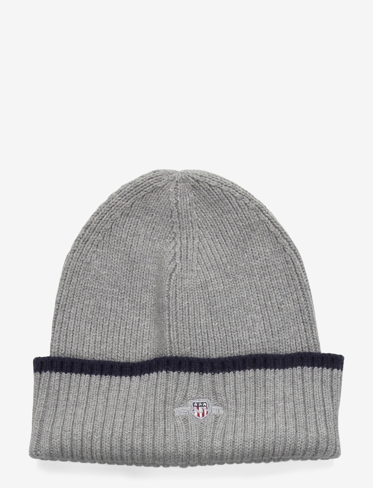 GANT - ESSENTIAL BEANIE AND GLOVE - mössor & kepsar - grey melange - 0