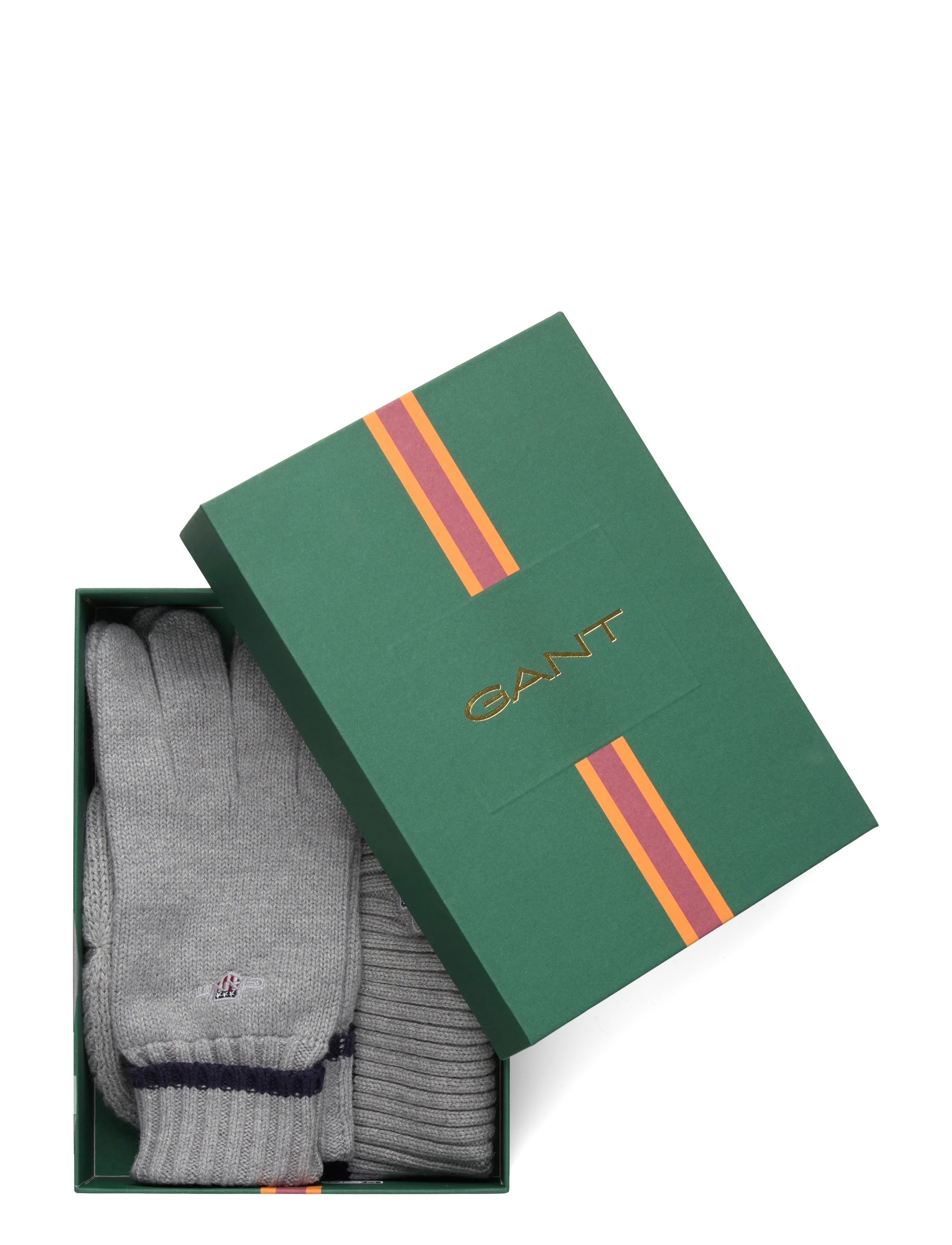 Gant - ESSENTIAL BEANIE AND GLOVE - shop efter anledning - grey melange - 2