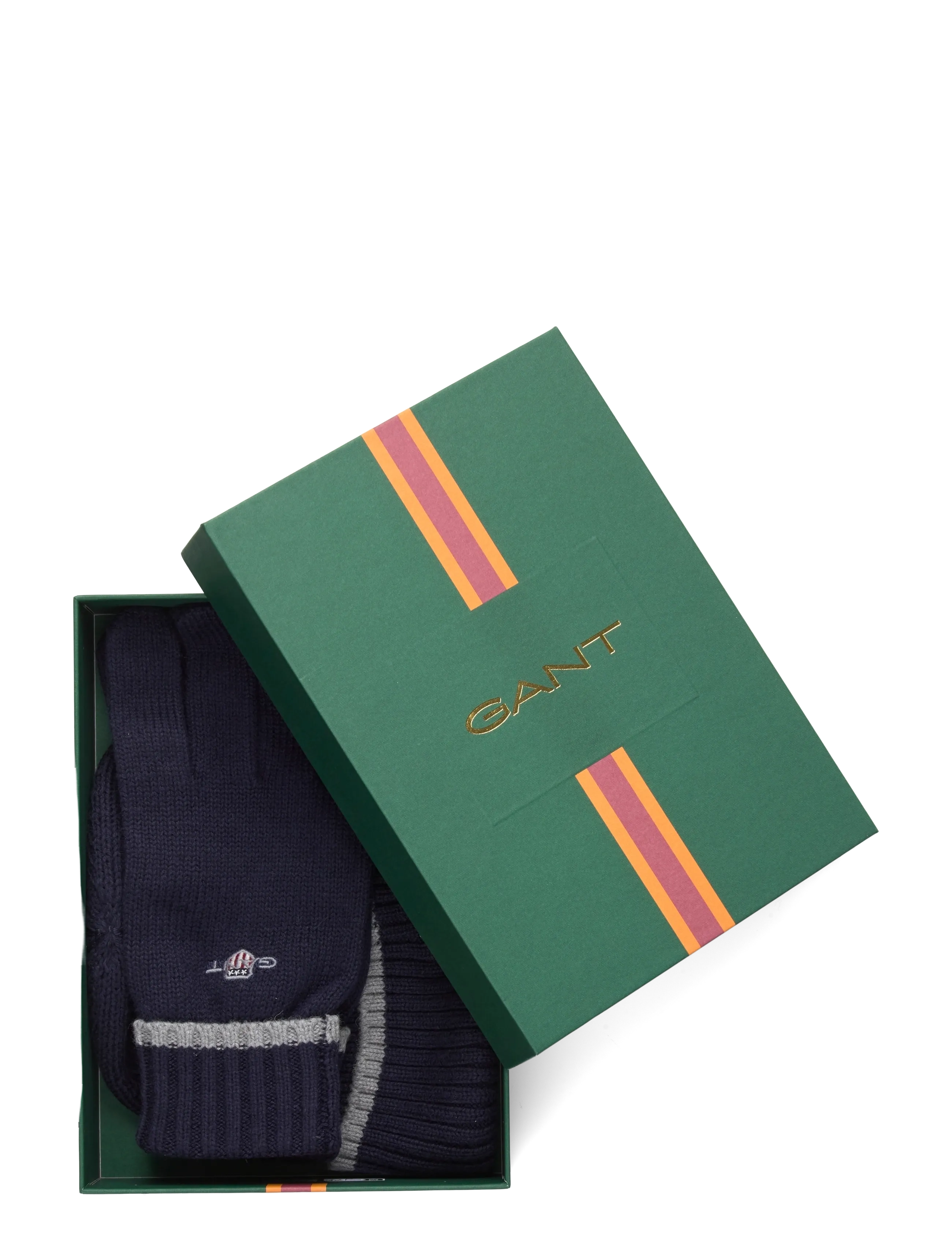 Gant - ESSENTIAL BEANIE AND GLOVE - kupuj według okazji - marine - 2