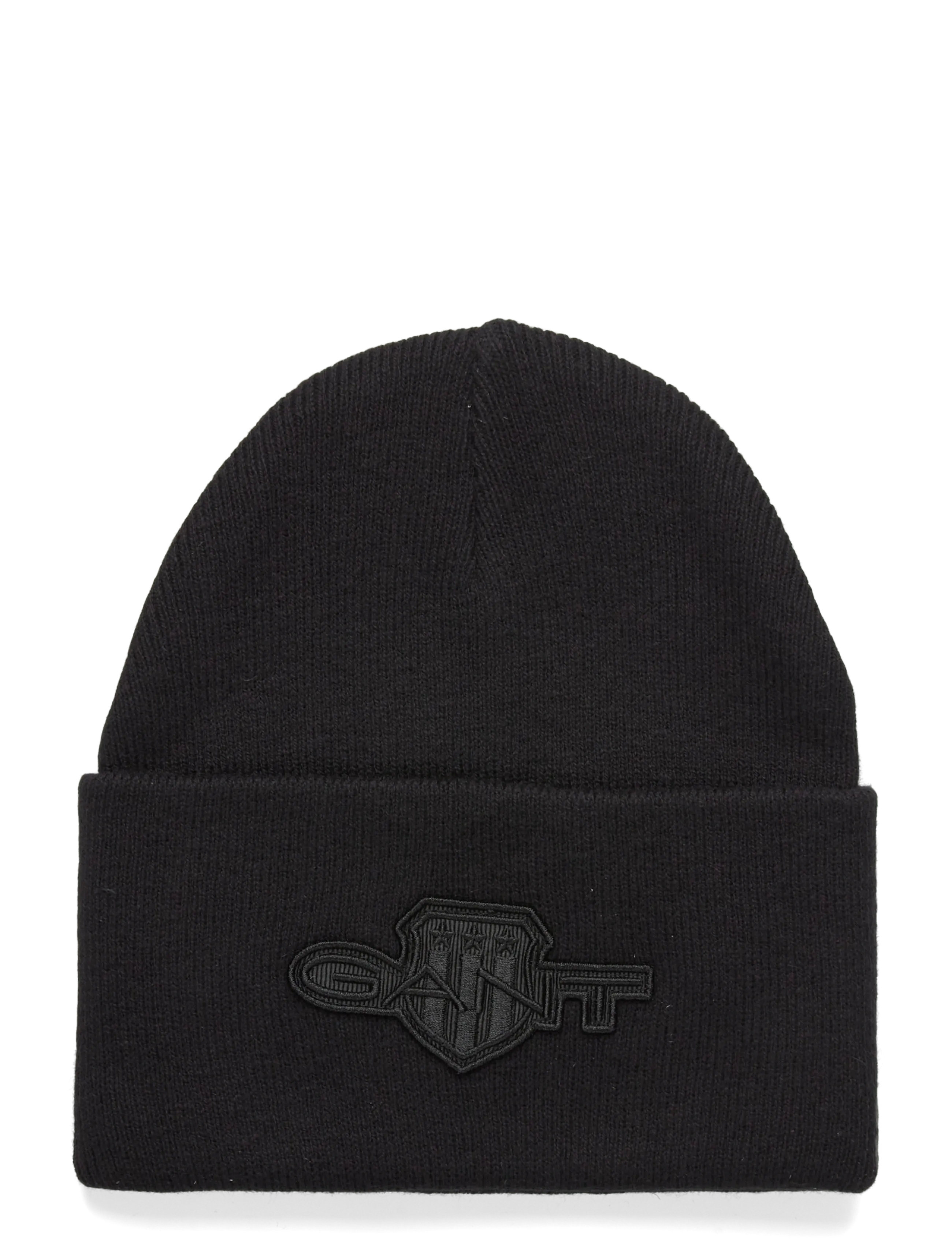 GANT TONAL ARCHIVE SHIELD BEANIE - Accessoarer - BLACK / black