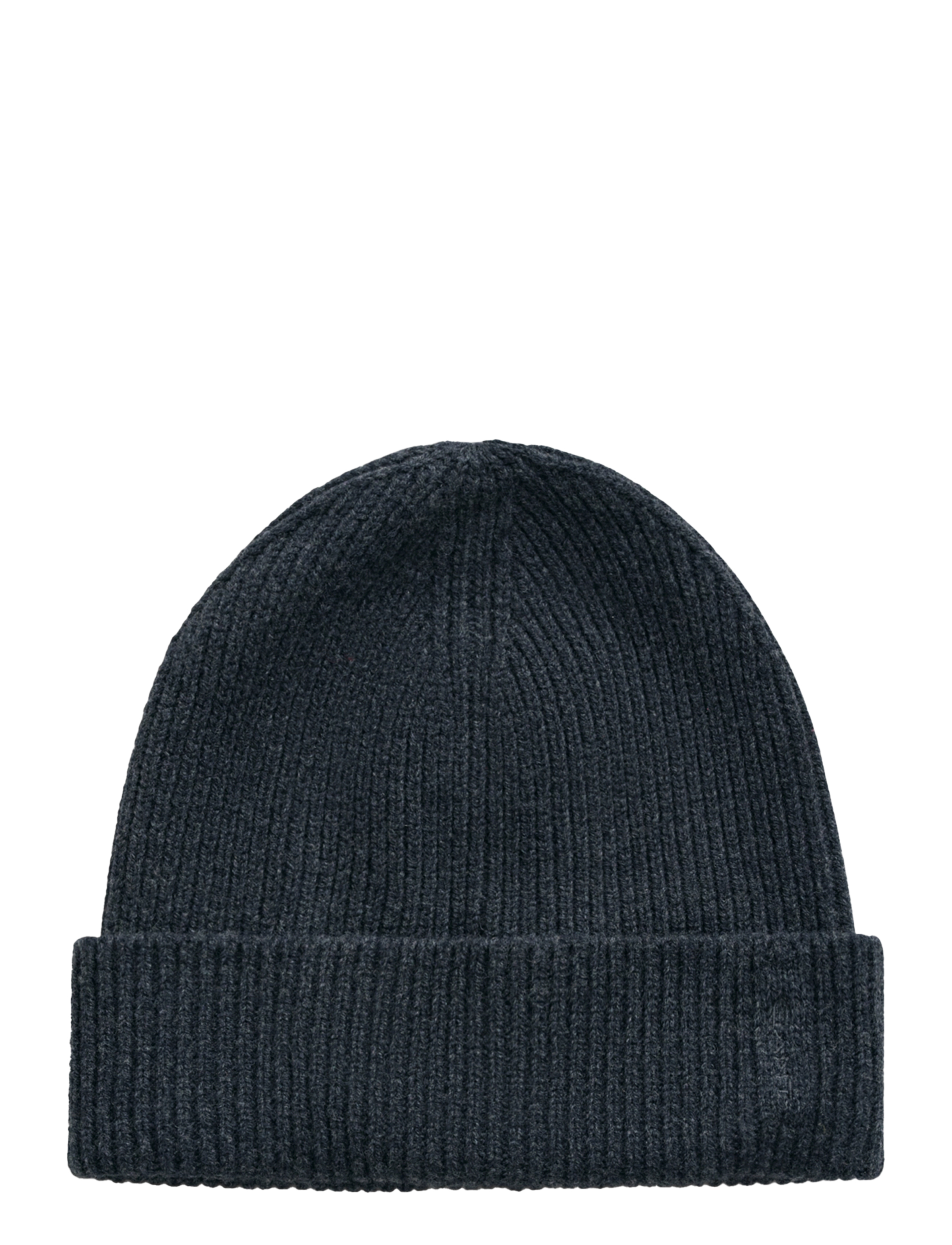 GANT - FINE KNITTED WOOL BEANIE - charcoal melange - 1