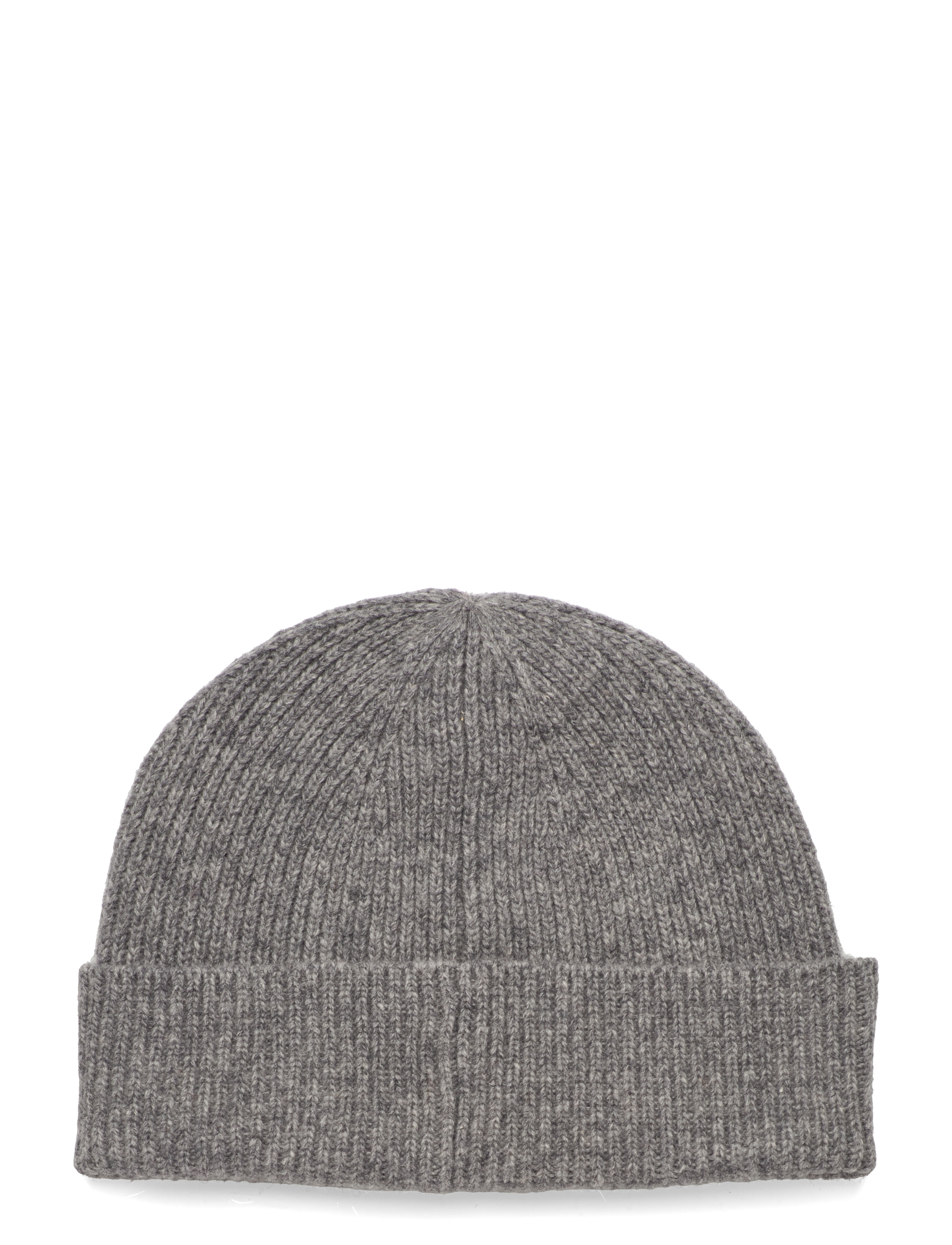 GANT - WOOL KNITTED BEANIE - dark grey melange - 1