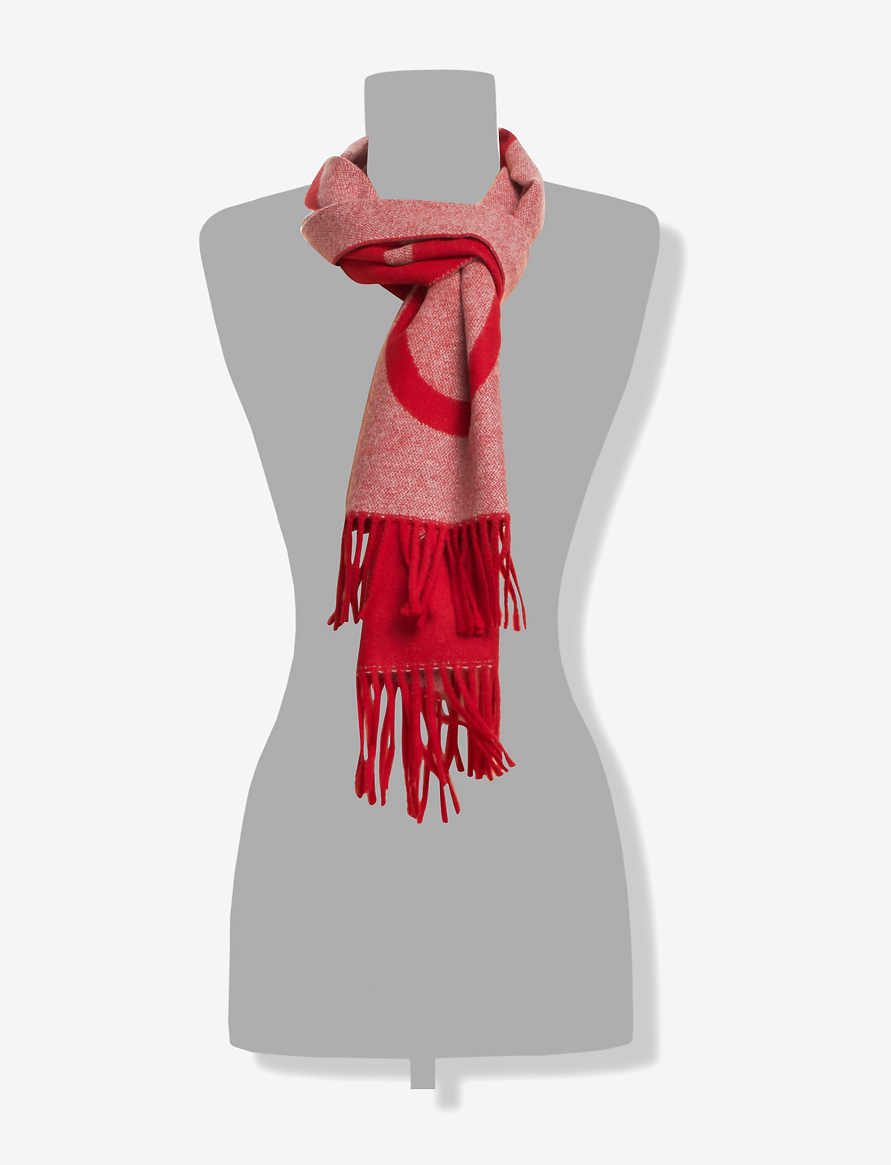 GANT - D1. LOGO WOOL SCARF - bright red - 1