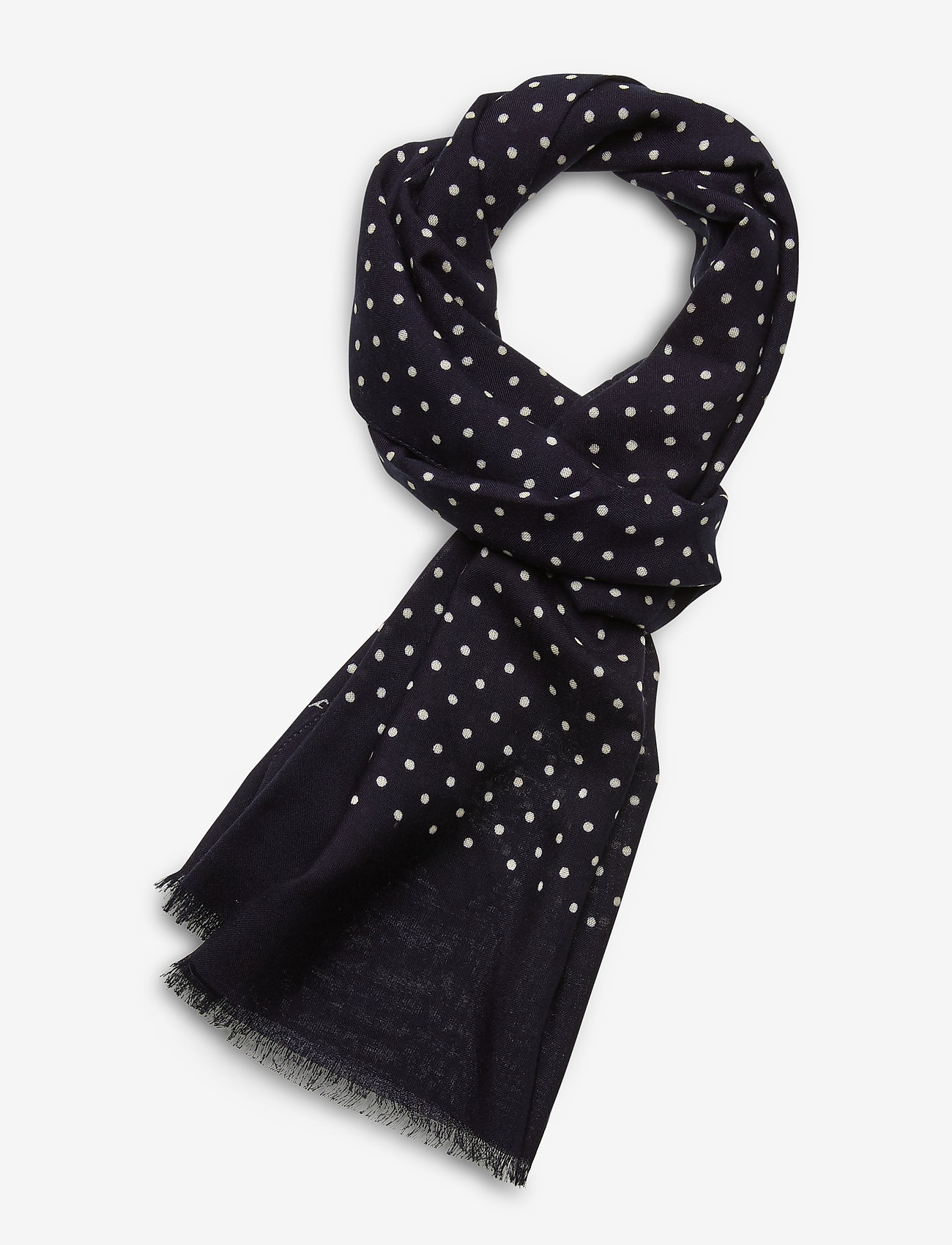 GANT - D1. POLKA DOT SCARF - evening blue - 0