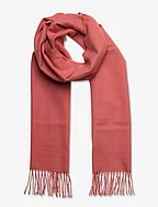 UNISEX. SOLID WOOL SCARF - TERRACOTTA PINK