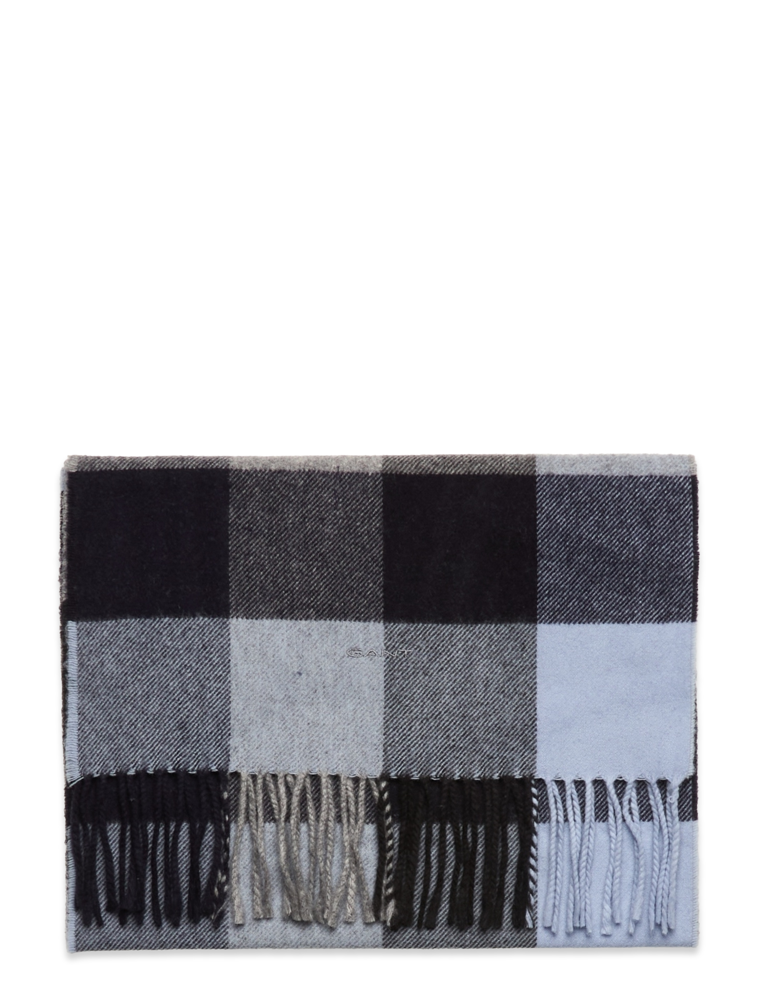 GANT - D2. MULTI CHECK SCARF - grey melange - 1