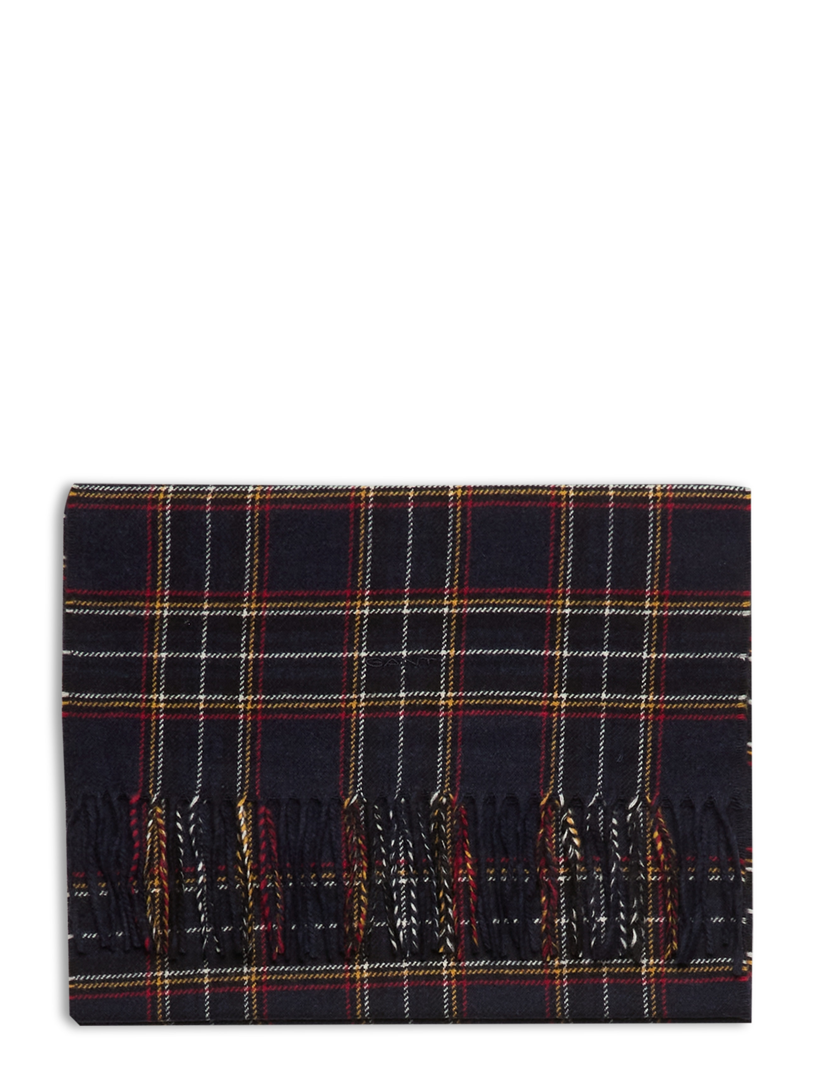 GANT - D1. TARTAN WOVEN SCARF - marine - 1