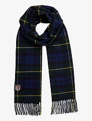GANT - D1. WOVEN CHECK WOOL SCARF - forest green - 0