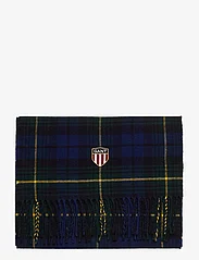 GANT - D1. WOVEN CHECK WOOL SCARF - forest green - 1