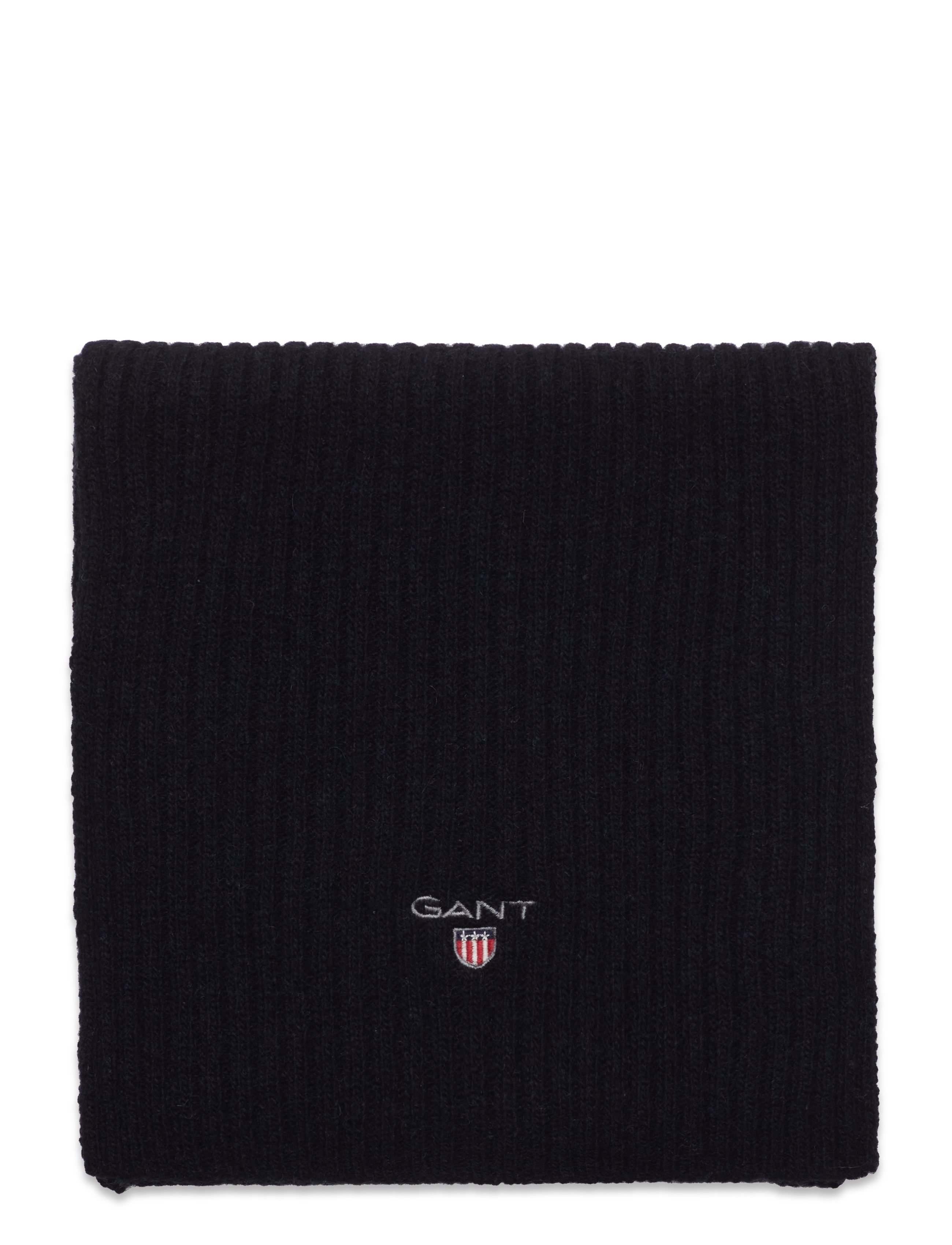 GANT - D1. WOOL KNIT SCARF - black - 1