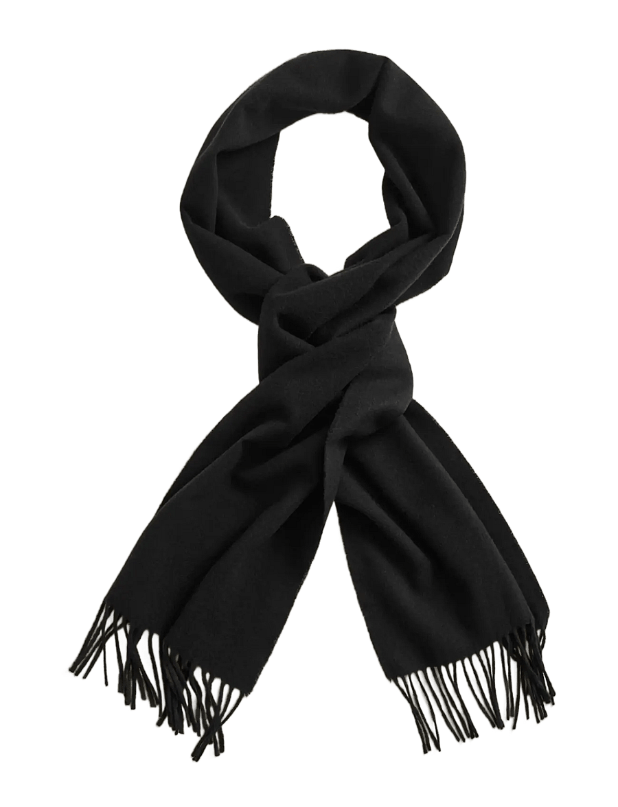 Gant - UNISEX. WOOL SCARF - halsdukar - black - 1