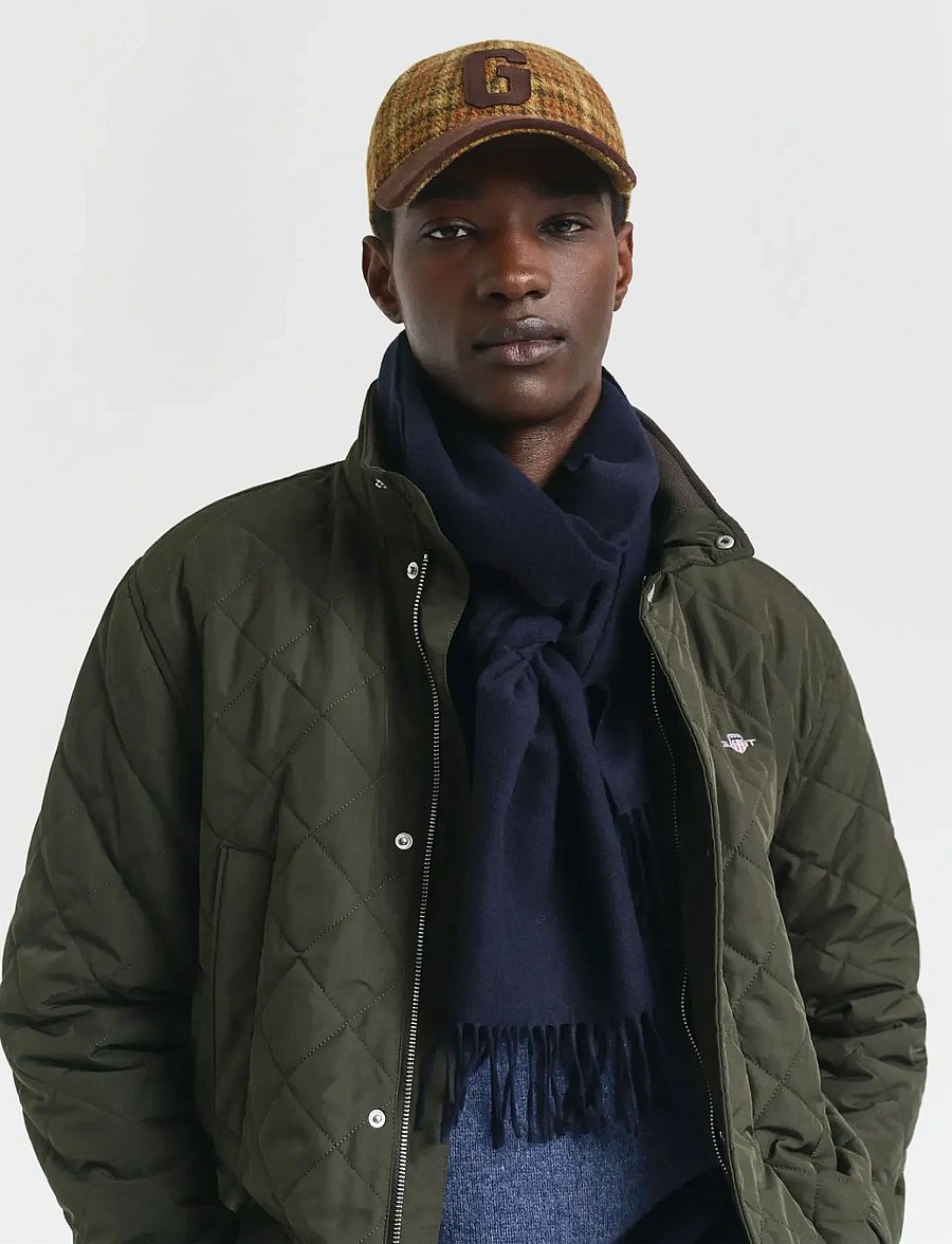 Gant - UNISEX. WOOL SCARF - winterschals - evening blue - 0