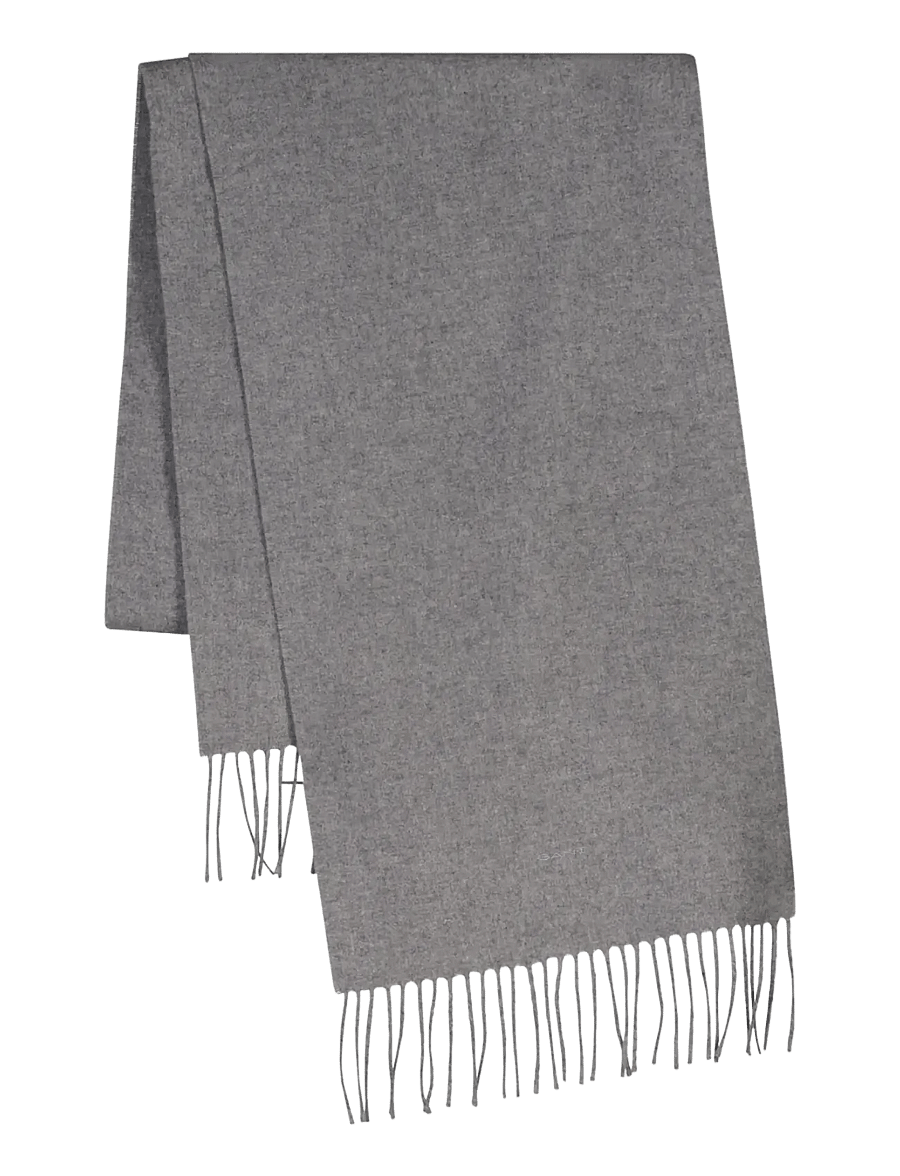 Gant - UNISEX. WOOL SCARF - winterschals - mid grey - 0