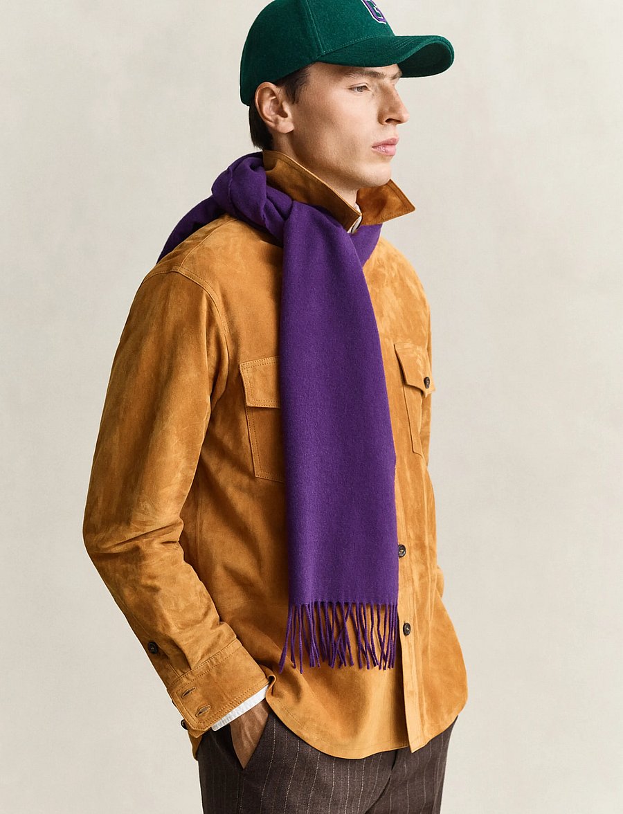 Gant - UNISEX. WOOL SCARF - winterschals - pansy purple - 0