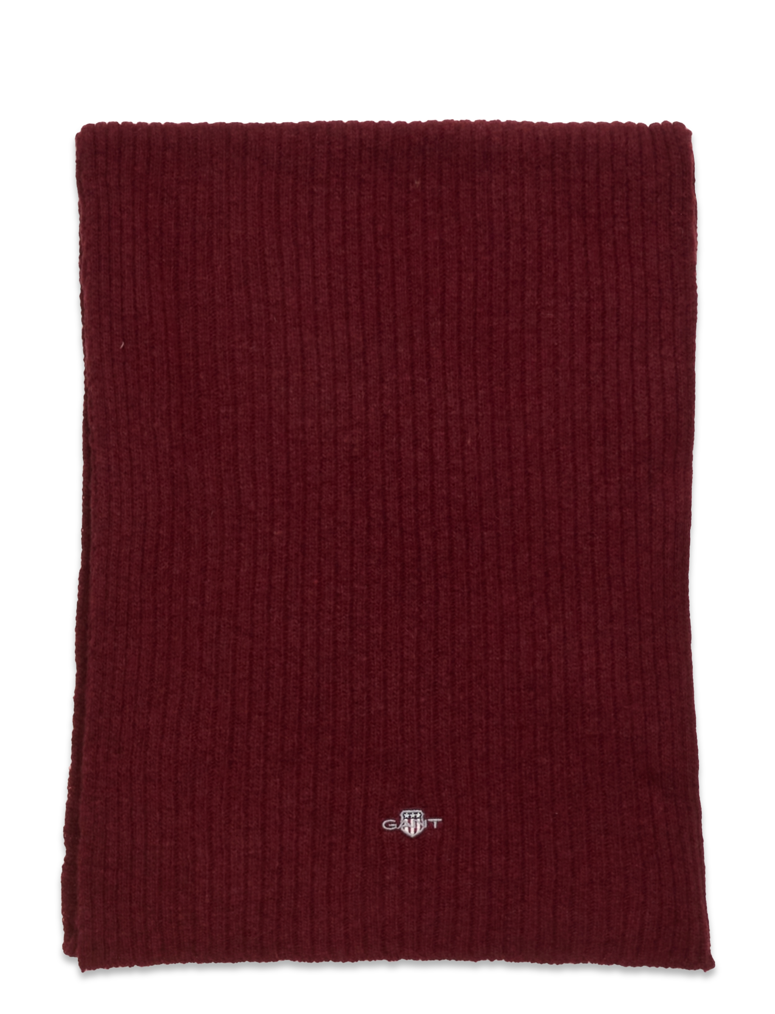 GANT - UNISEX. SHIELD WOOL KNIT SCARF - plumped red - 1