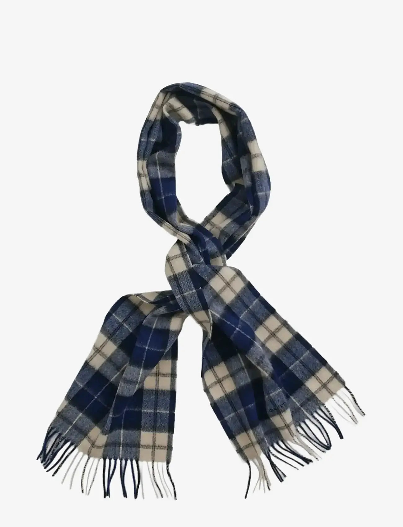 Gant - WOOL CHECKED SCARF - aksessuaarid - persian blue - 2