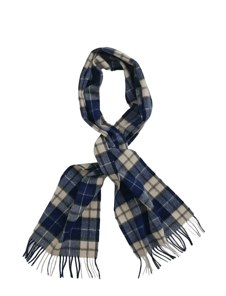 Gant - WOOL CHECKED SCARF - talvesallid - persian blue - 2