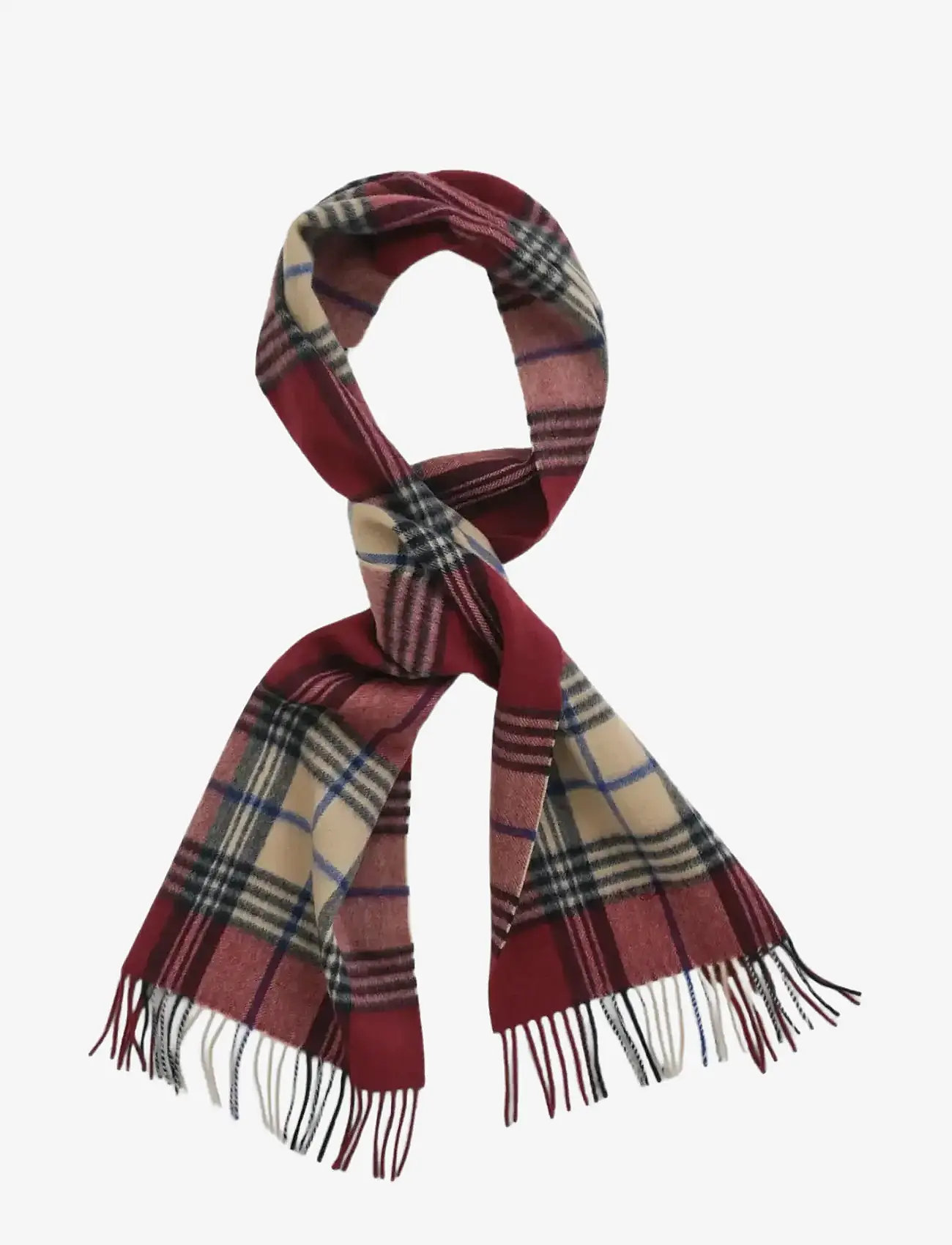 GANT - WOOL CHECKED SCARF - halstørklæder - plumped red - 1
