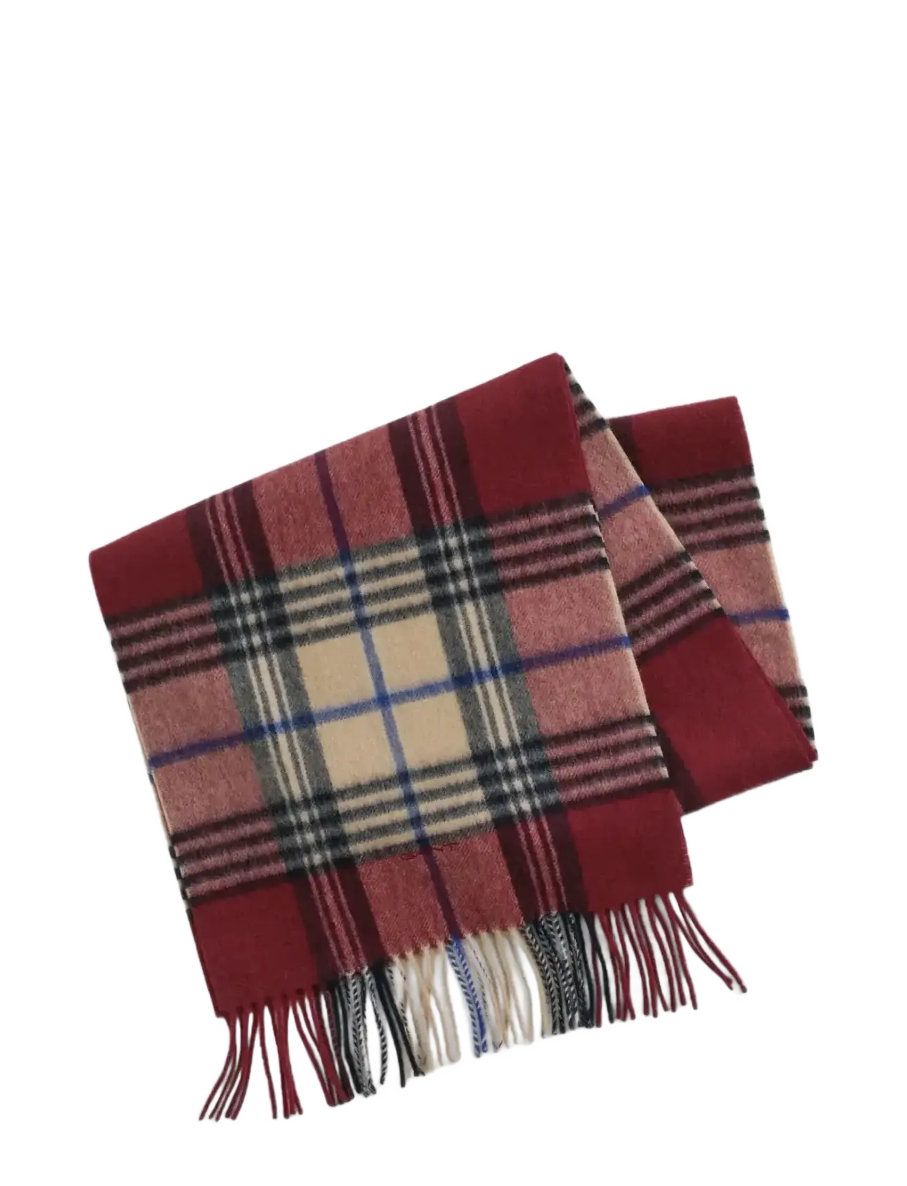 Gant - WOOL CHECKED SCARF - accessories - plumped red - 2