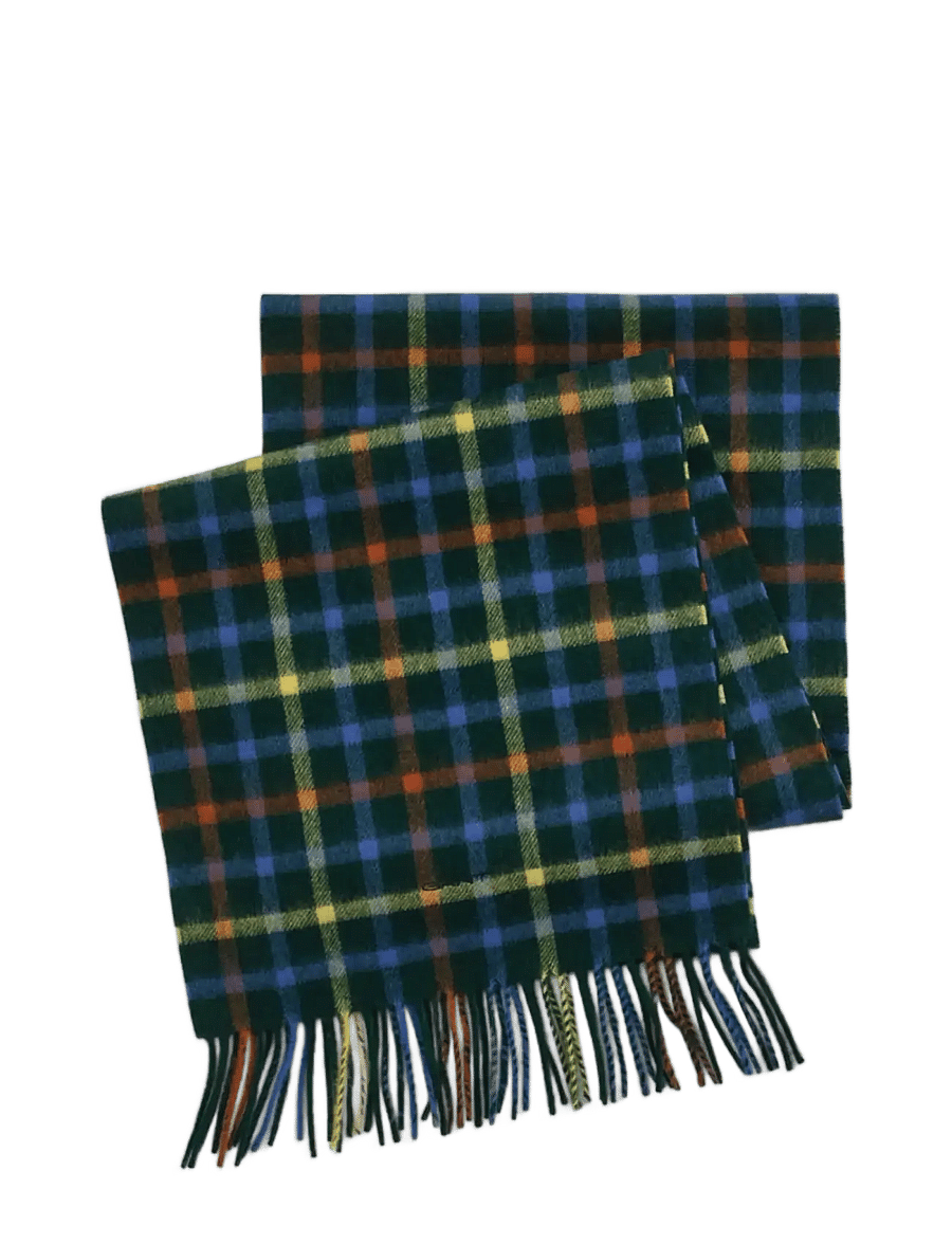 Gant - WOOL CHECKED SCARF - talvesallid - tartan green - 1