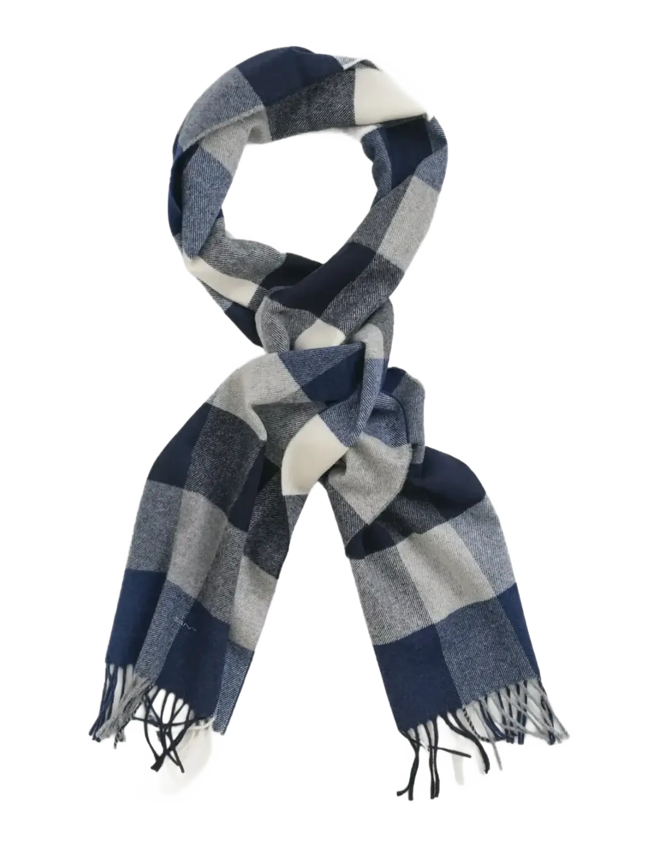 Gant Wool Multi Checked Scarf, One Size, Scarves, Blau - Winter Männerswear