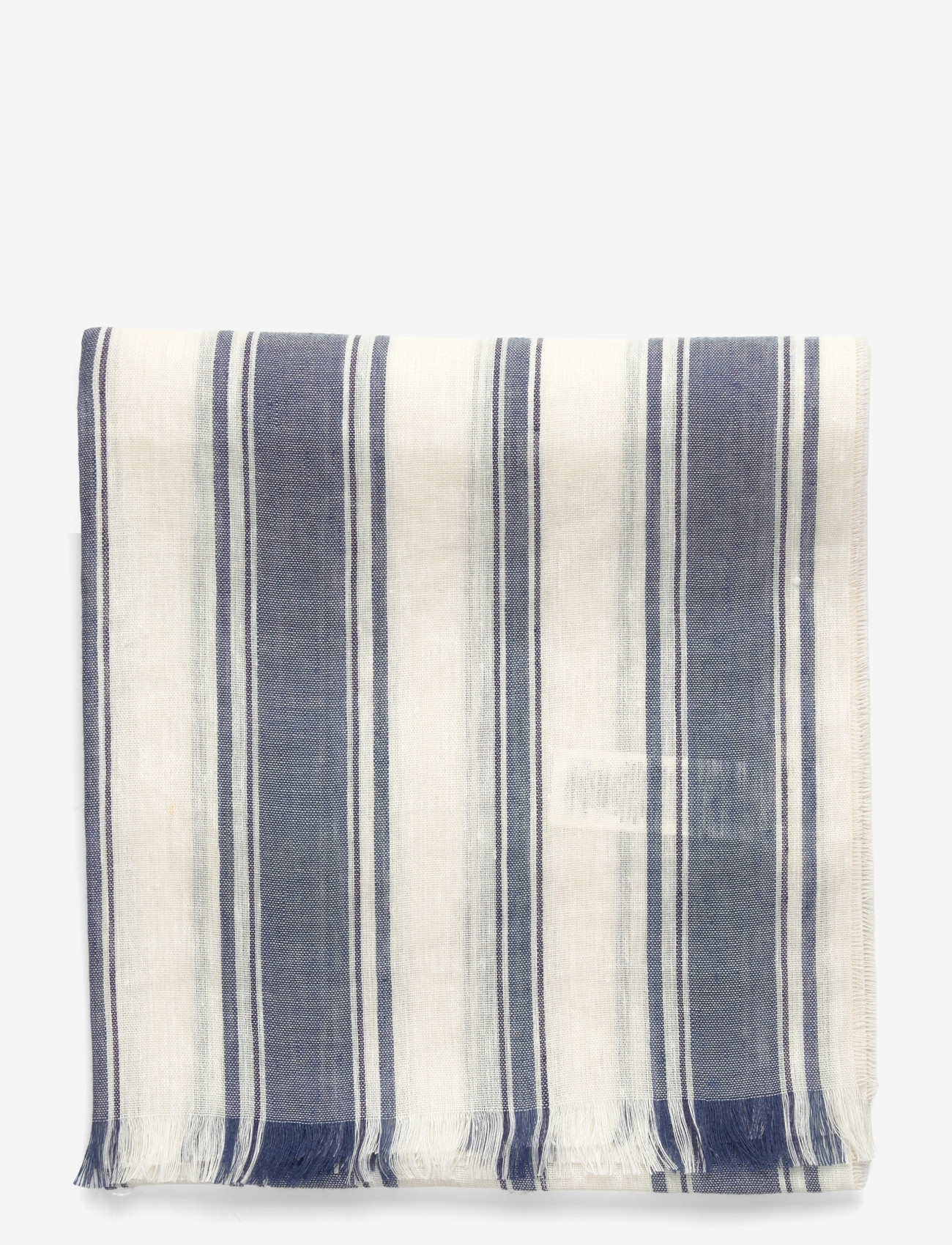 GANT - STRIPED LINEN SCARF - osta olukorra järgi - cream - 1