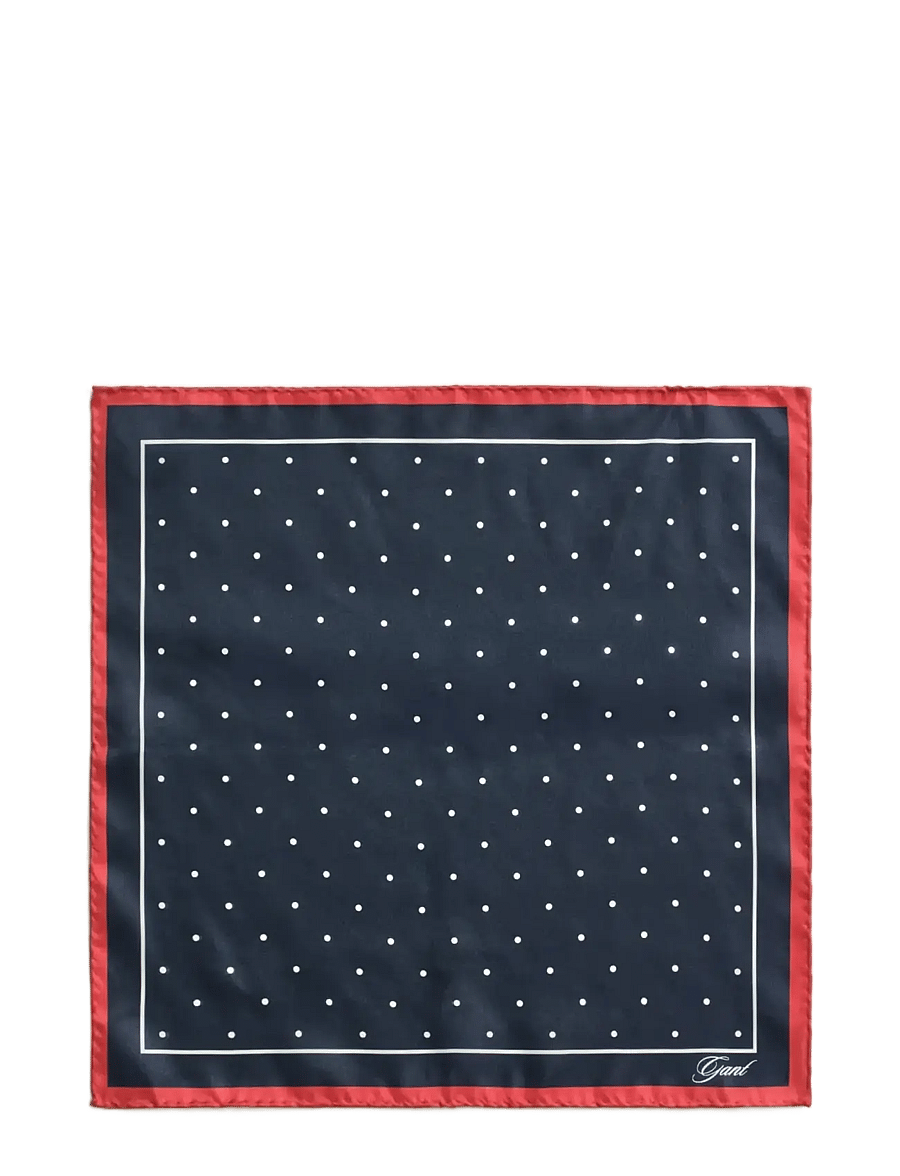 Gant - DOT PRINT POCKET SQUARE - einstecktücher - marine - 0