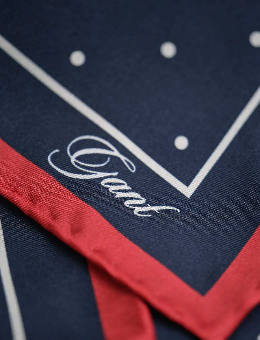 Gant - DOT PRINT POCKET SQUARE - einstecktücher - marine - 1