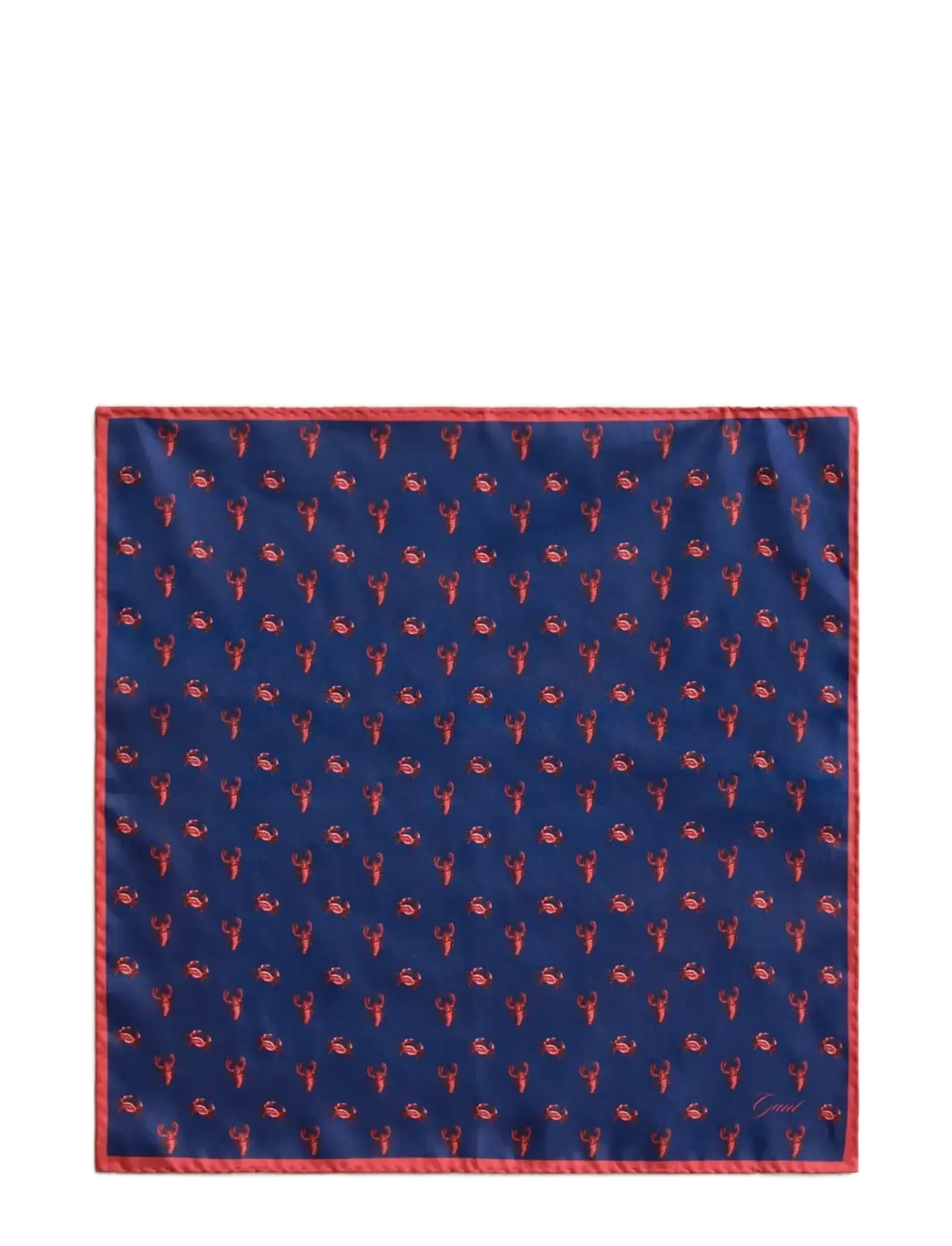 Gant Crab Print Pocket Square, One Size, Accessories, Marineblau - Squares, Männerswear