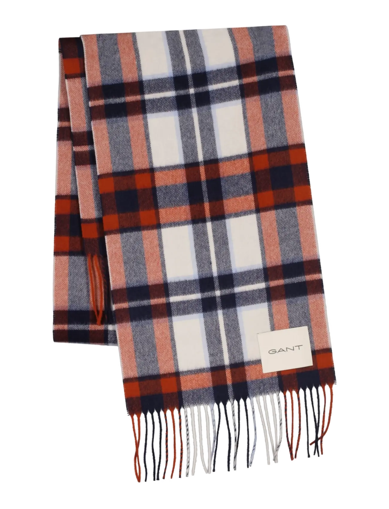 Gant CHECKED WOOL SCARF - Gant - CREAM / cream