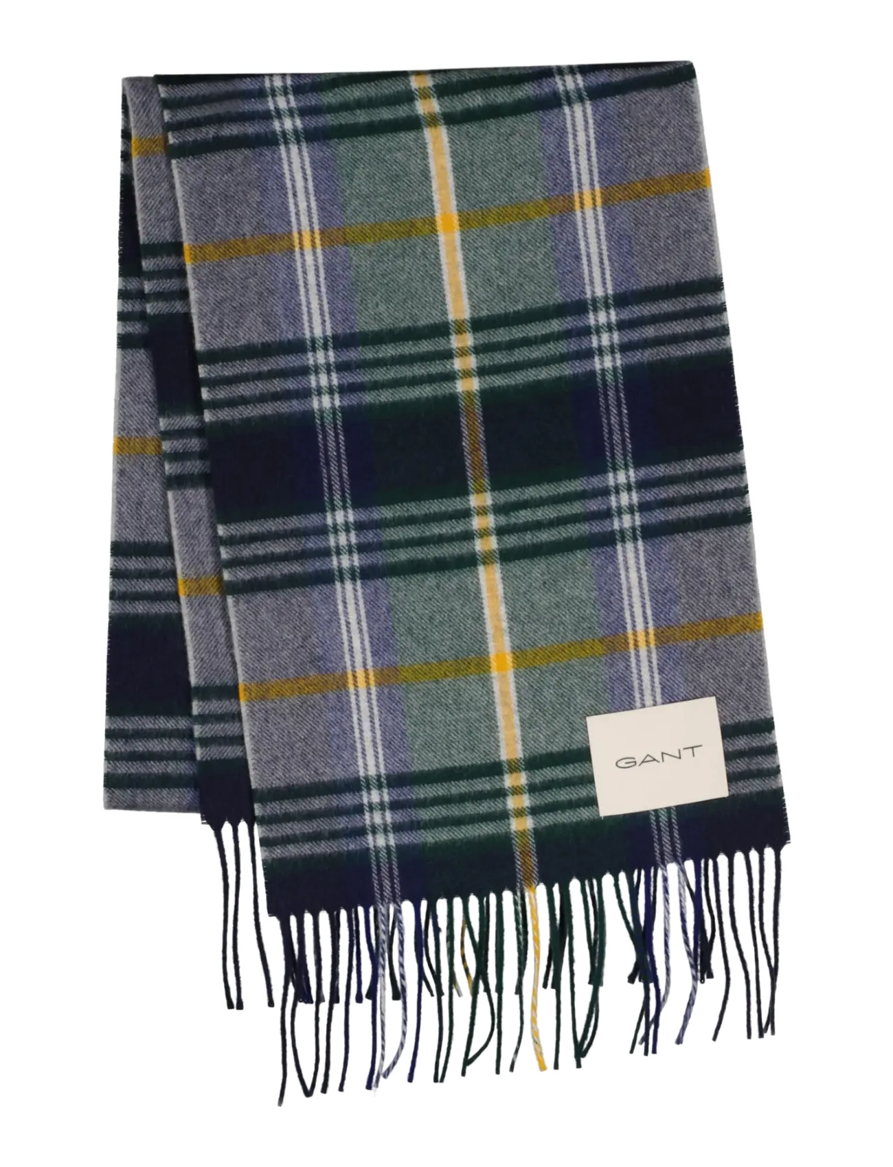 Gant CHECKED WOOL SCARF - Gant - MARINE / navy