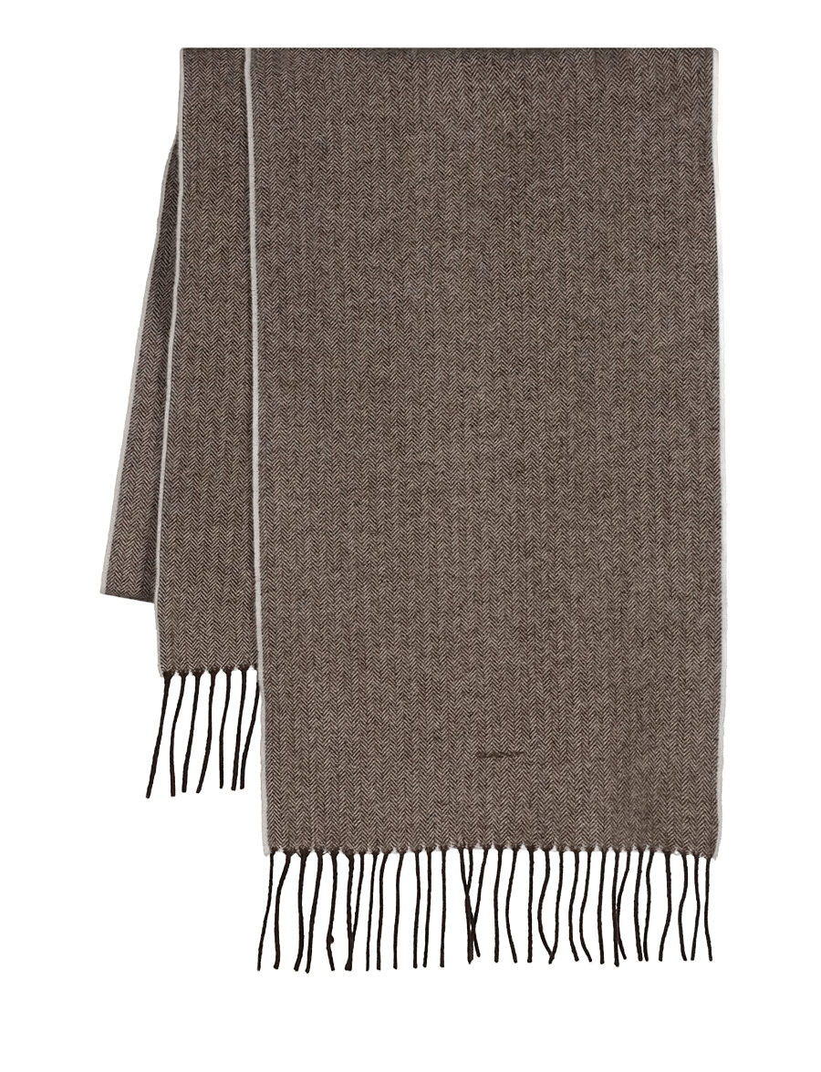 Gant - HERRINGBONE SCARF - halsdukar - rich brown - 0