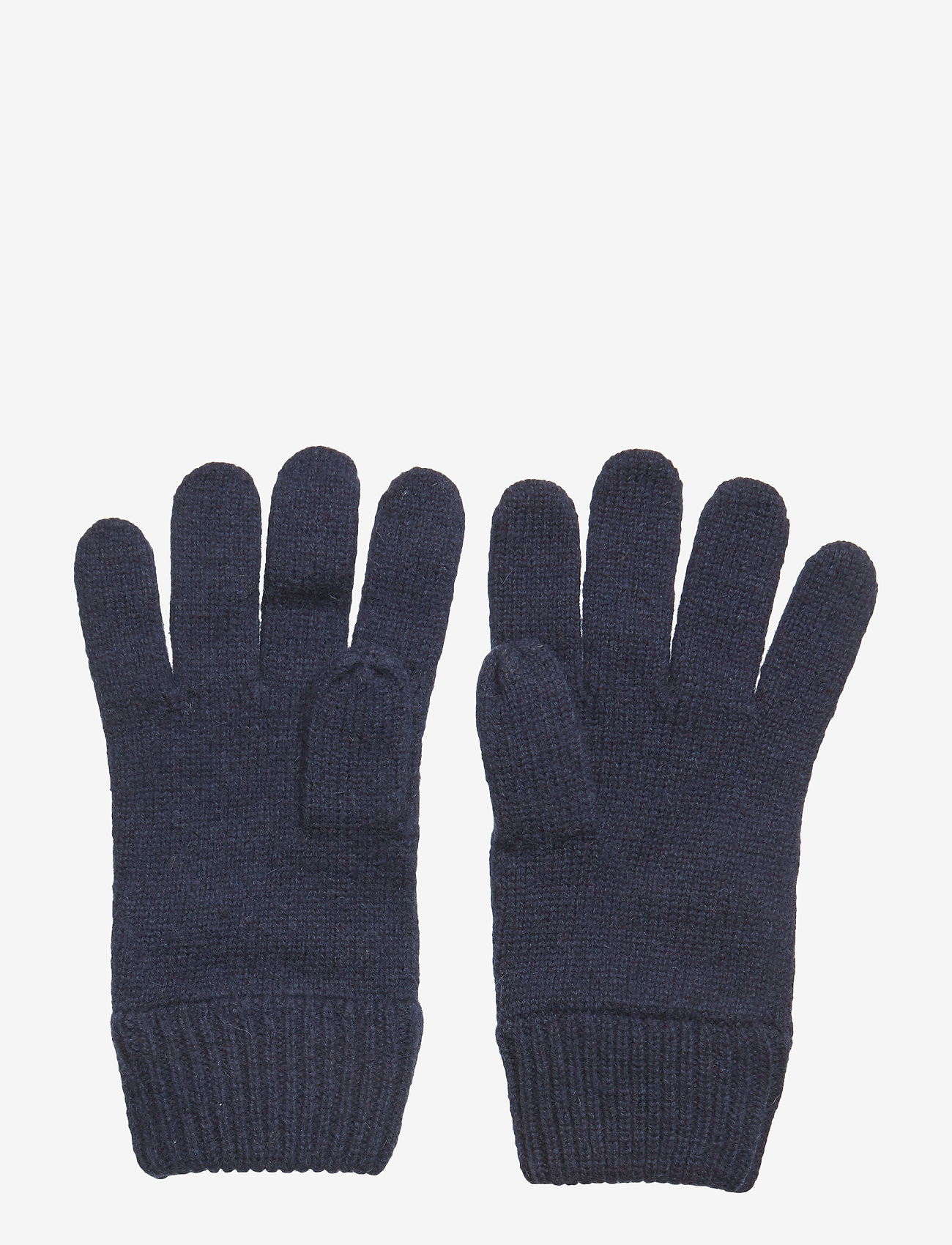 GANT - KNITTED WOOL GLOVES - marine - 1