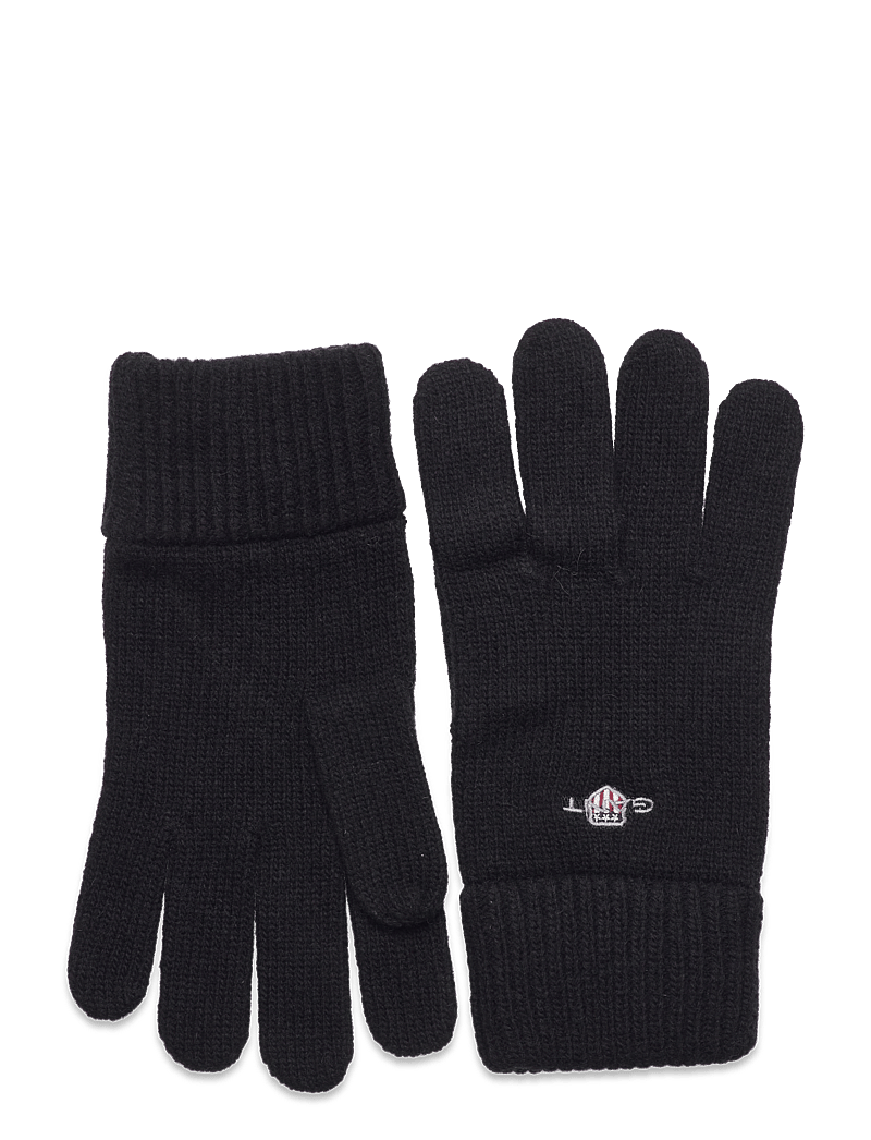 GANT - SHIELD WOOL GLOVES - shoppa efter tillfälle - black - 0