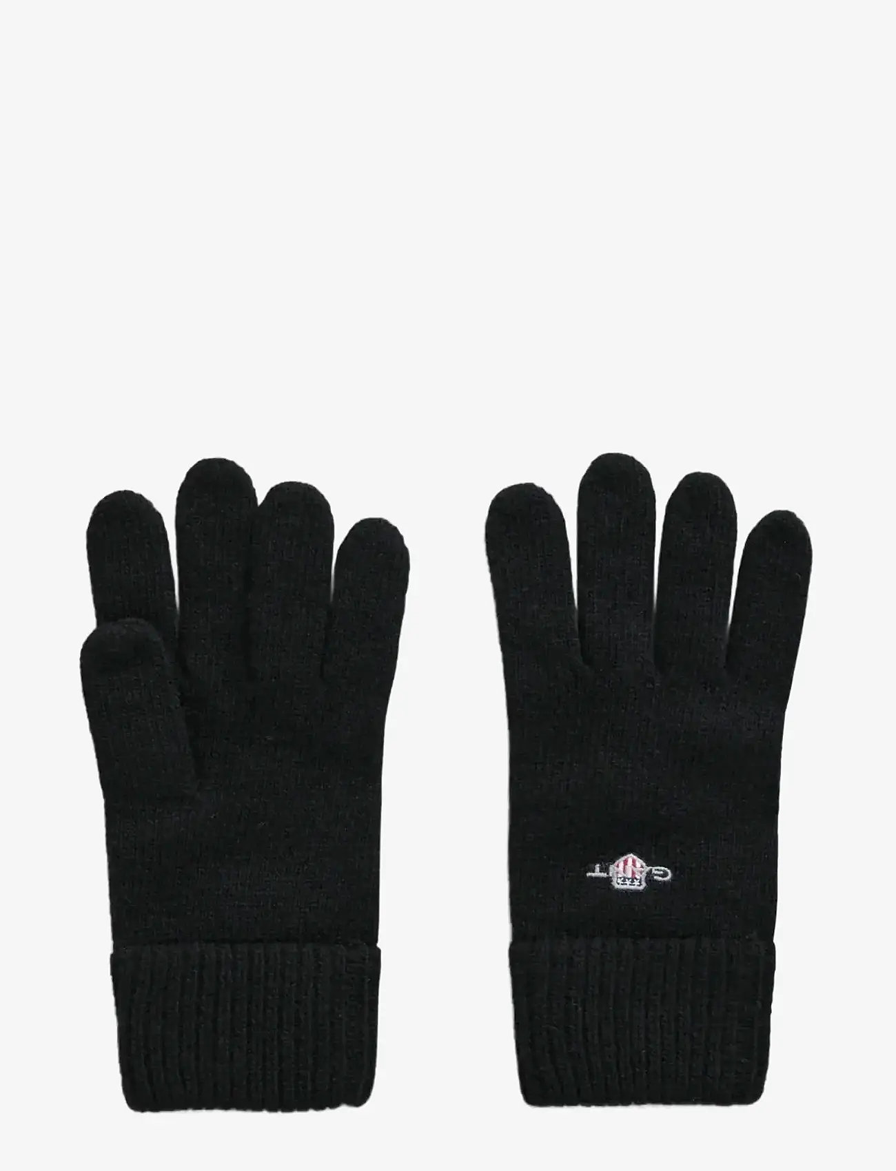 GANT - SHIELD WOOL GLOVES - shoppa efter tillfälle - black - 1