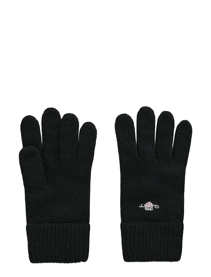 GANT - SHIELD WOOL GLOVES - shoppa efter tillfälle - black - 1